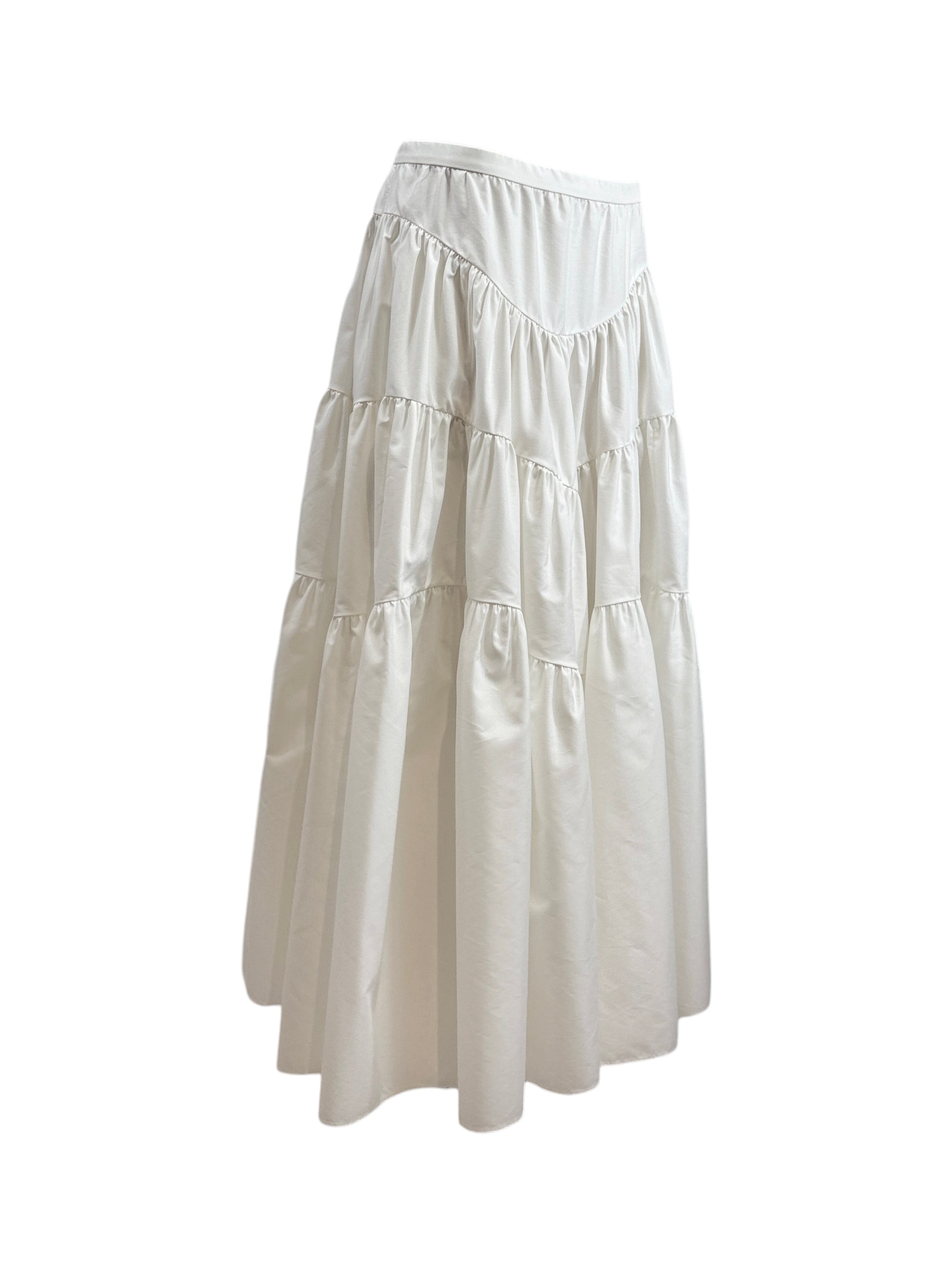 Christian Dior Maria Grazia Chiuri Resort 2024 White cotton ruffled skirt