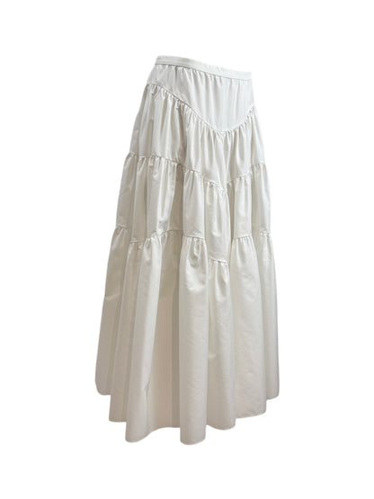 Christian Dior Maria Grazia Chiuri Resort 2024 White cotton ruffled skirt