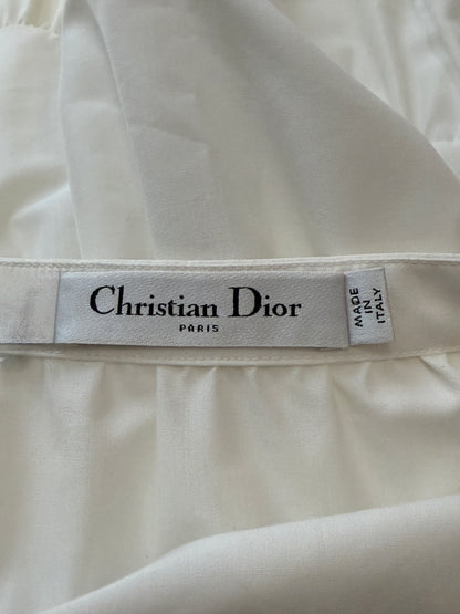 Christian Dior Maria Grazia Chiuri Resort 2024 White cotton ruffled skirt