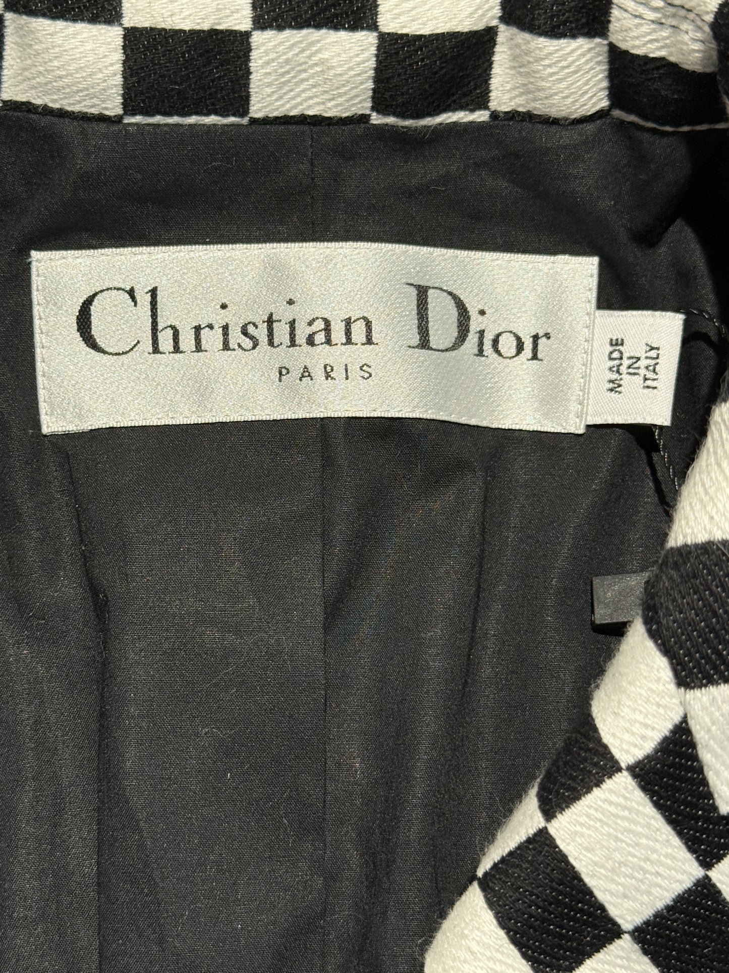 Christian Dior Maria Grazia Chiuri Spring 2018 Bar checked jacket