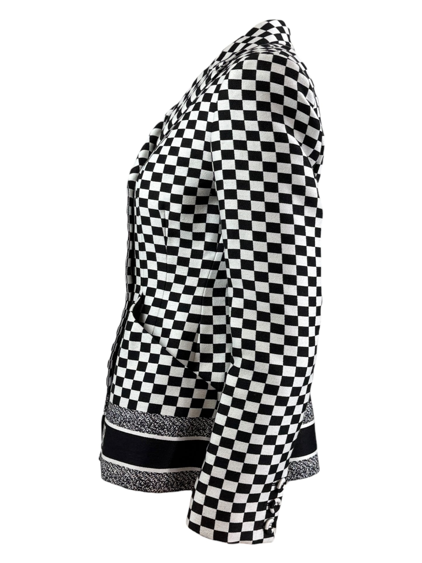 Christian Dior Maria Grazia Chiuri Spring 2018 Bar checked jacket