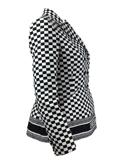 Christian Dior Maria Grazia Chiuri Spring 2018 Bar checked jacket