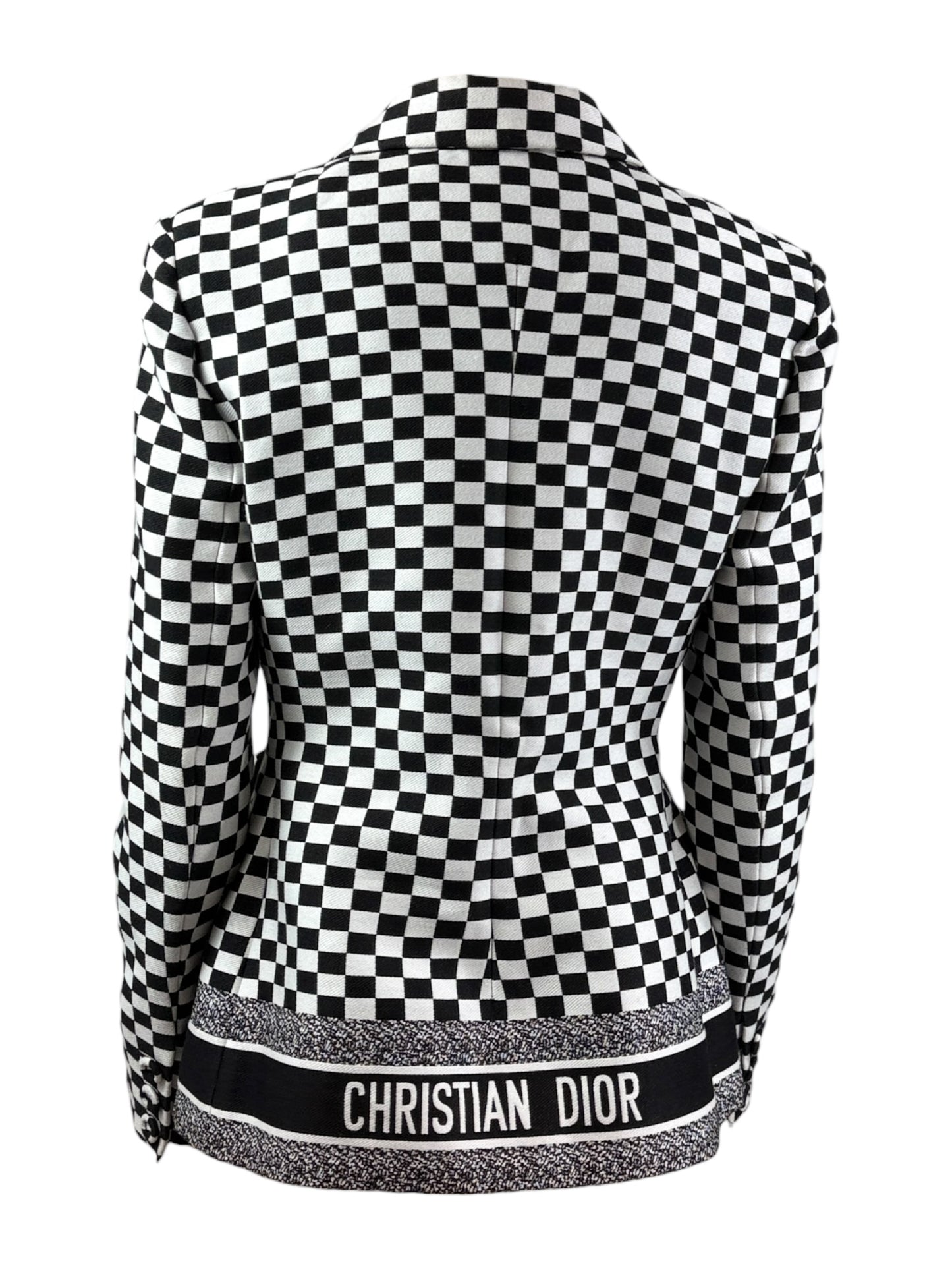 Christian Dior Maria Grazia Chiuri Spring 2018 Bar checked jacket
