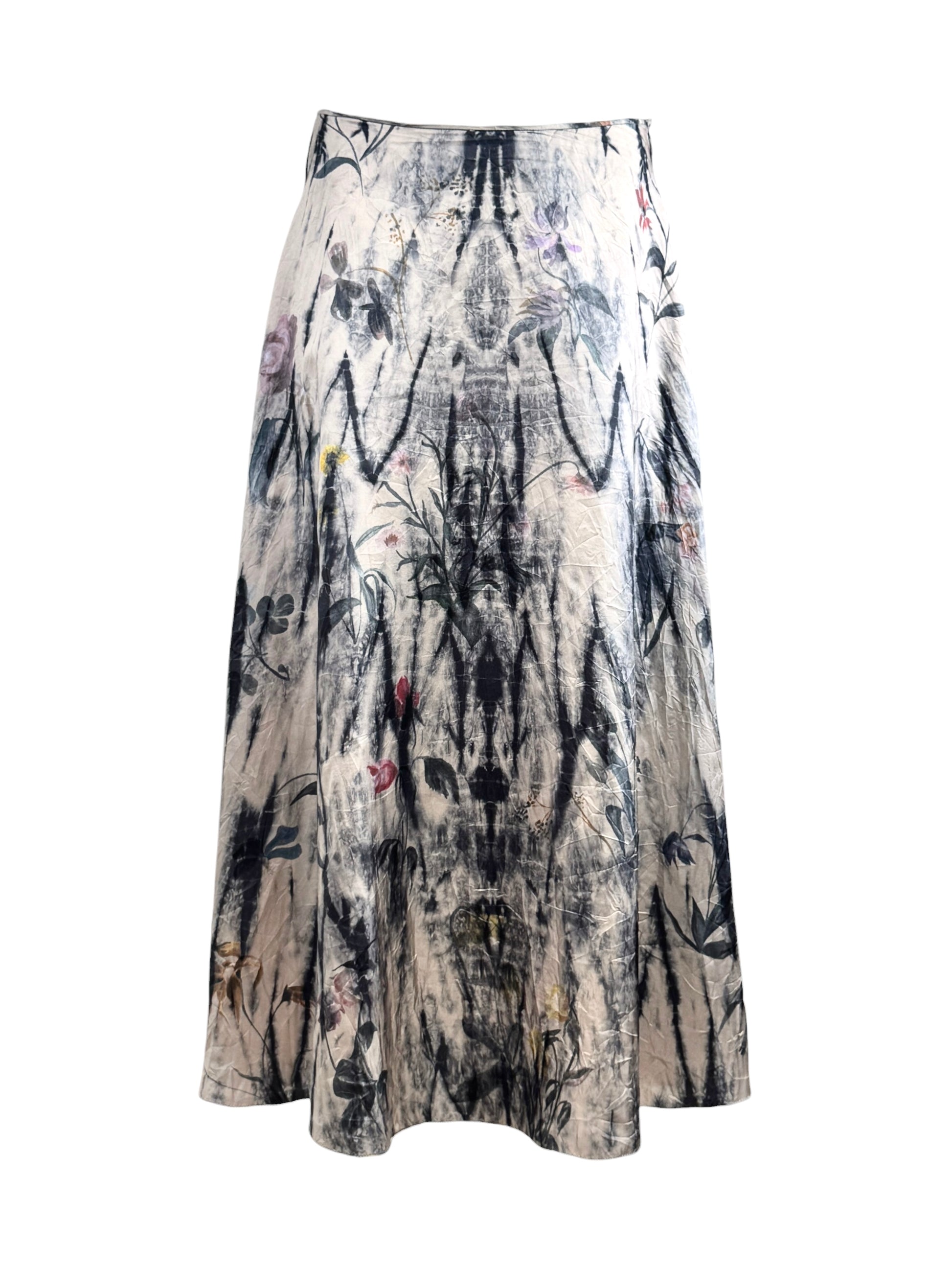 Christian Dior Maria Grazia Chiuri Spring 2019 Multicolored distressed skirt