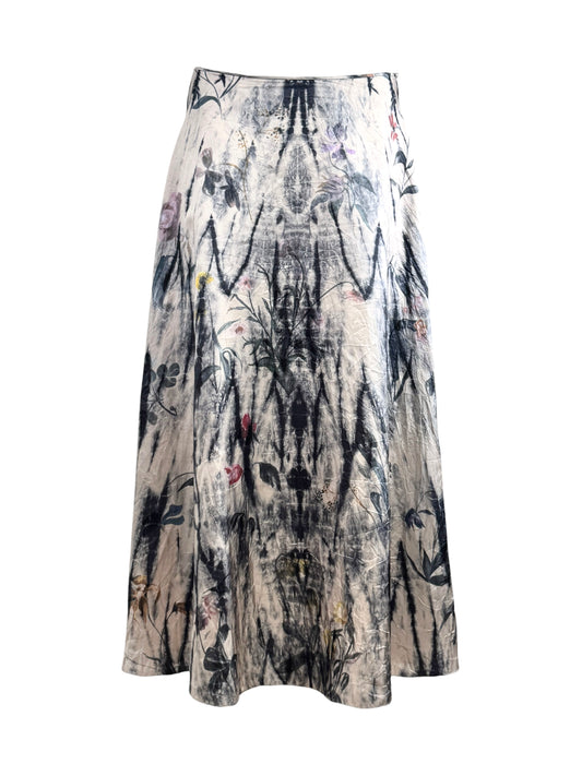 Christian Dior Maria Grazia Chiuri Spring 2019 Multicolored distressed skirt