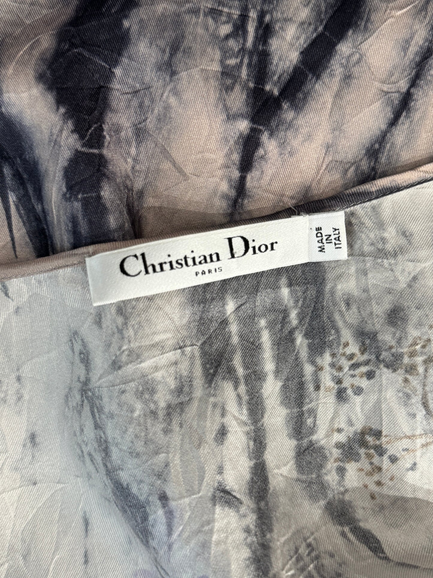 Christian Dior Maria Grazia Chiuri Spring 2019 Multicolored distressed skirt