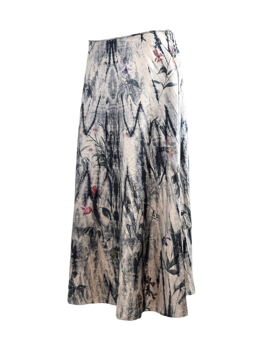 Christian Dior Maria Grazia Chiuri Spring 2019 Multicolored distressed skirt