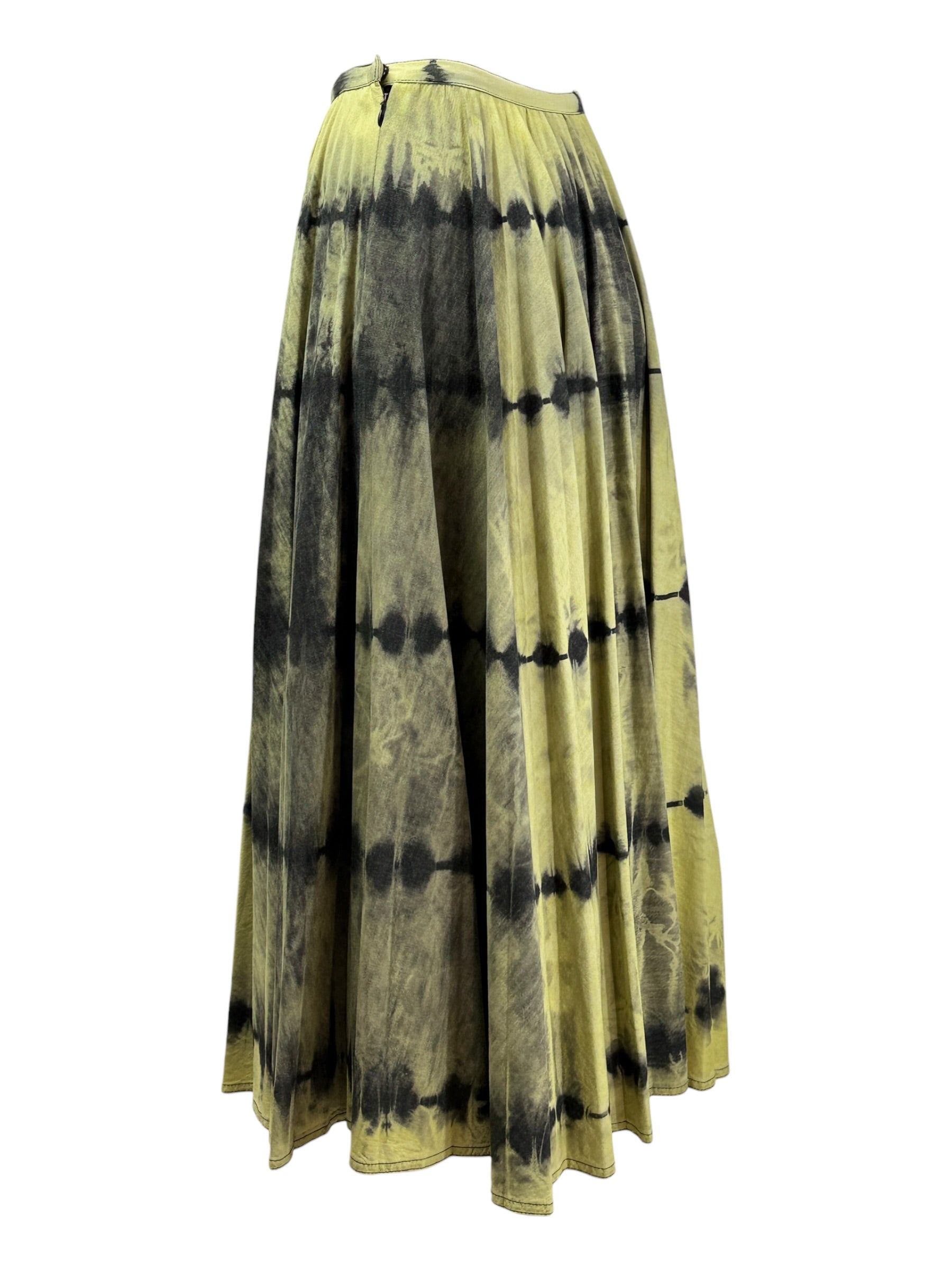 Christian Dior Maria Grazia Chiuri Spring 2020 Look 78 tye die skirt