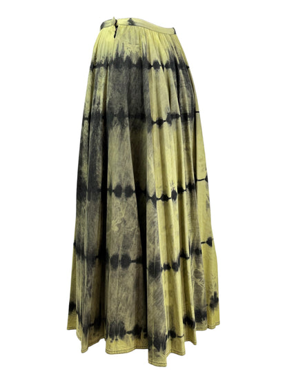 Christian Dior Maria Grazia Chiuri Spring 2020 Look 78 tye die skirt
