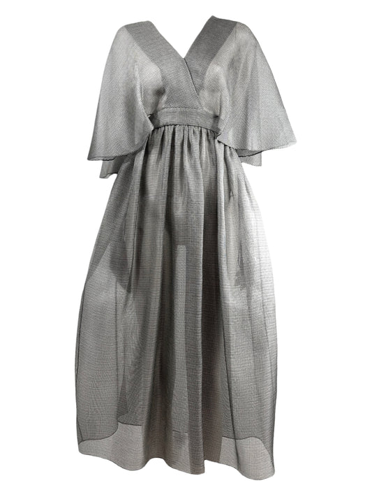 Christian Dior Maria Grazia Chiuri Spring 2021  grey silk dress