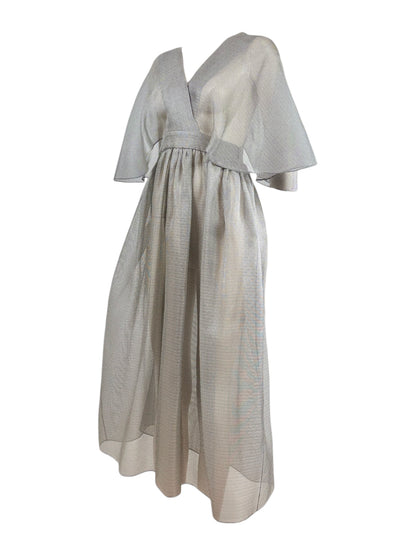 Christian Dior Maria Grazia Chiuri Spring 2021  grey silk dress