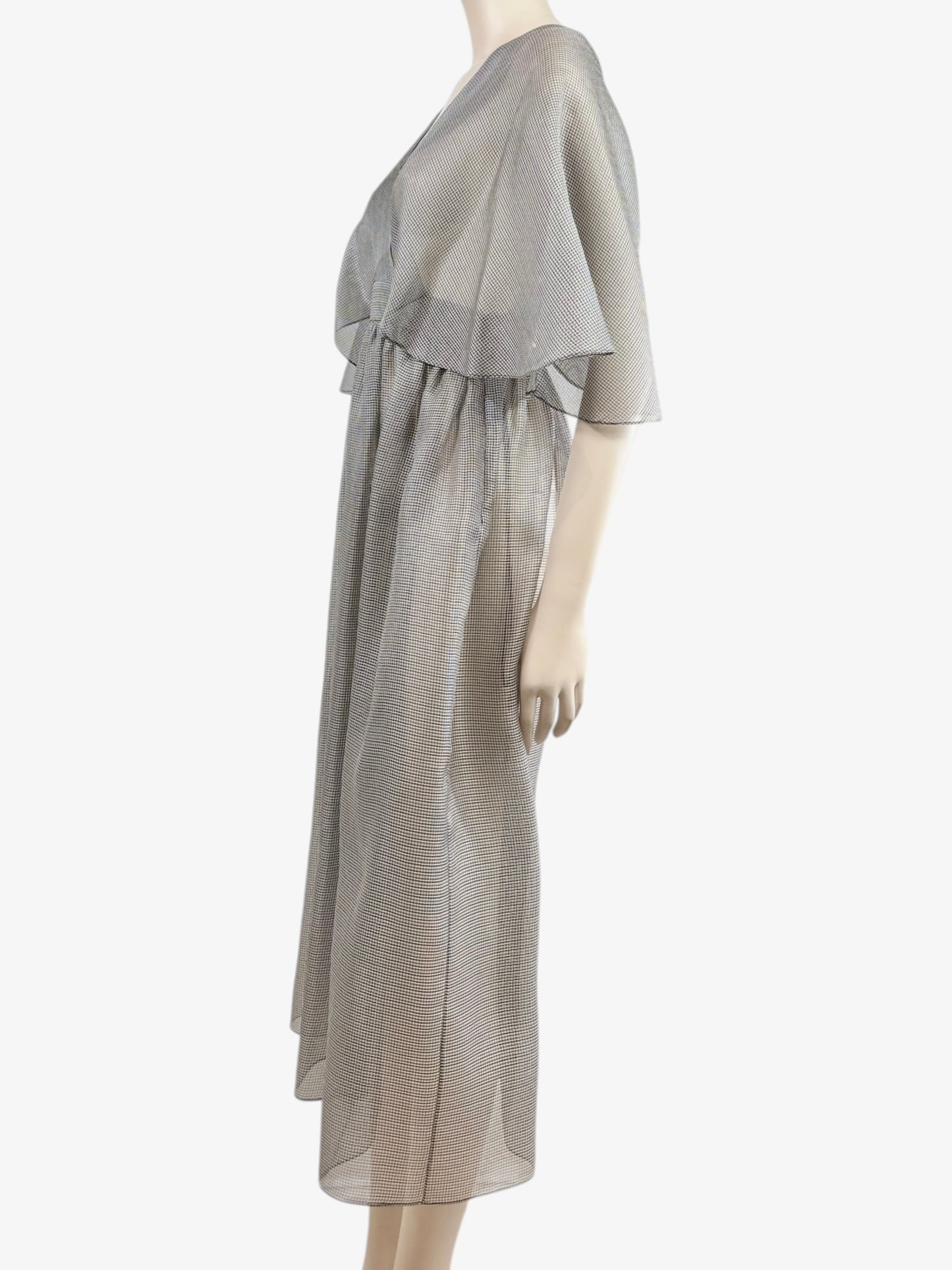 Christian Dior Maria Grazia Chiuri Spring 2021  grey silk dress
