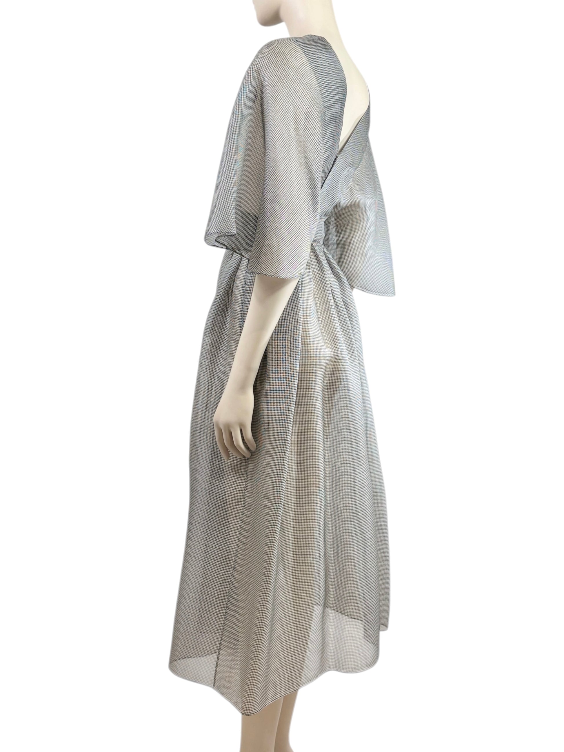 Christian Dior Maria Grazia Chiuri Spring 2021  grey silk dress
