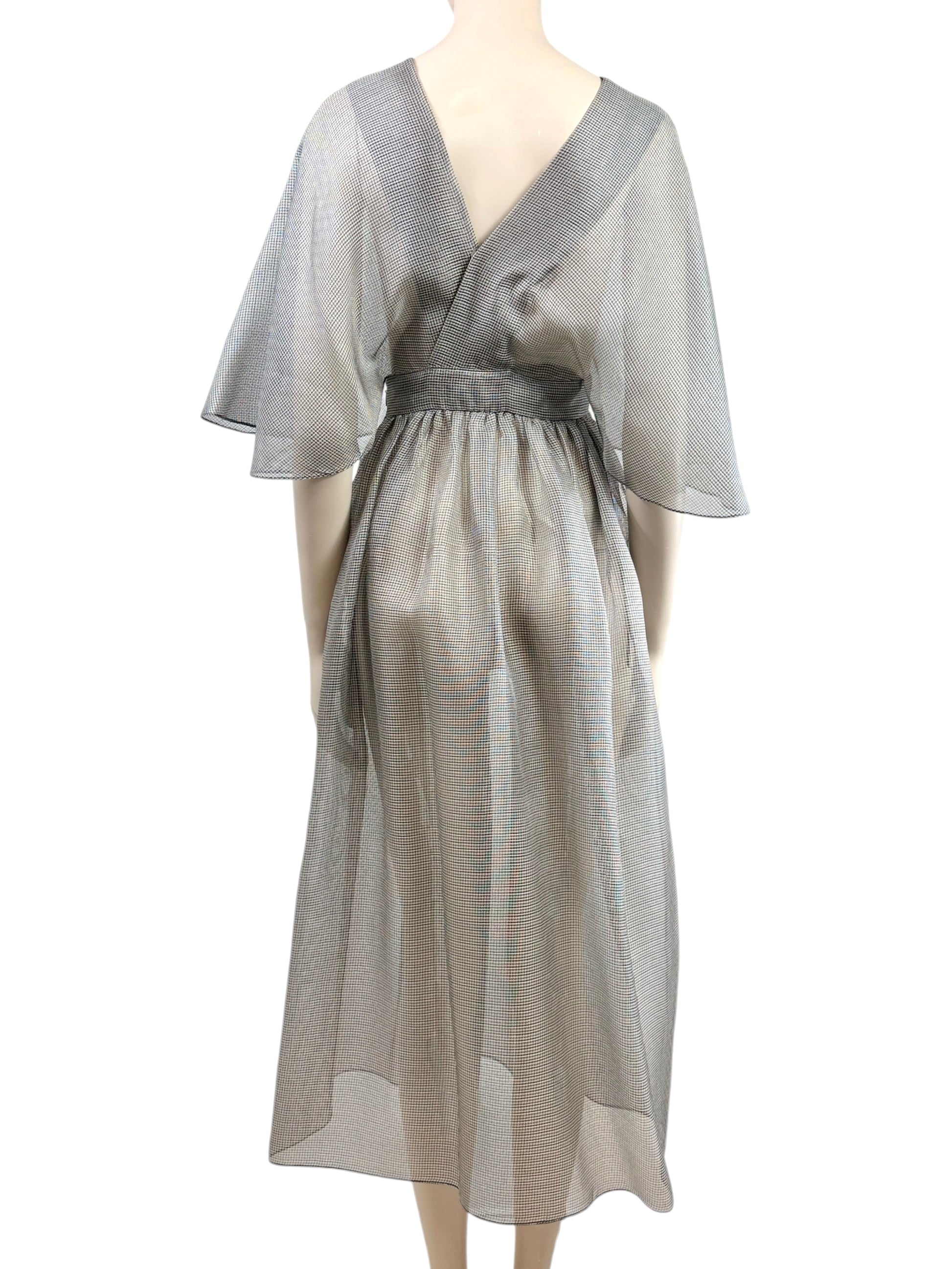 Christian Dior Maria Grazia Chiuri Spring 2021  grey silk dress