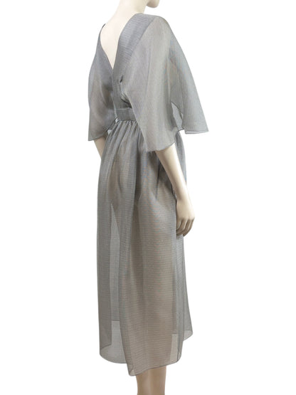 Christian Dior Maria Grazia Chiuri Spring 2021  grey silk dress