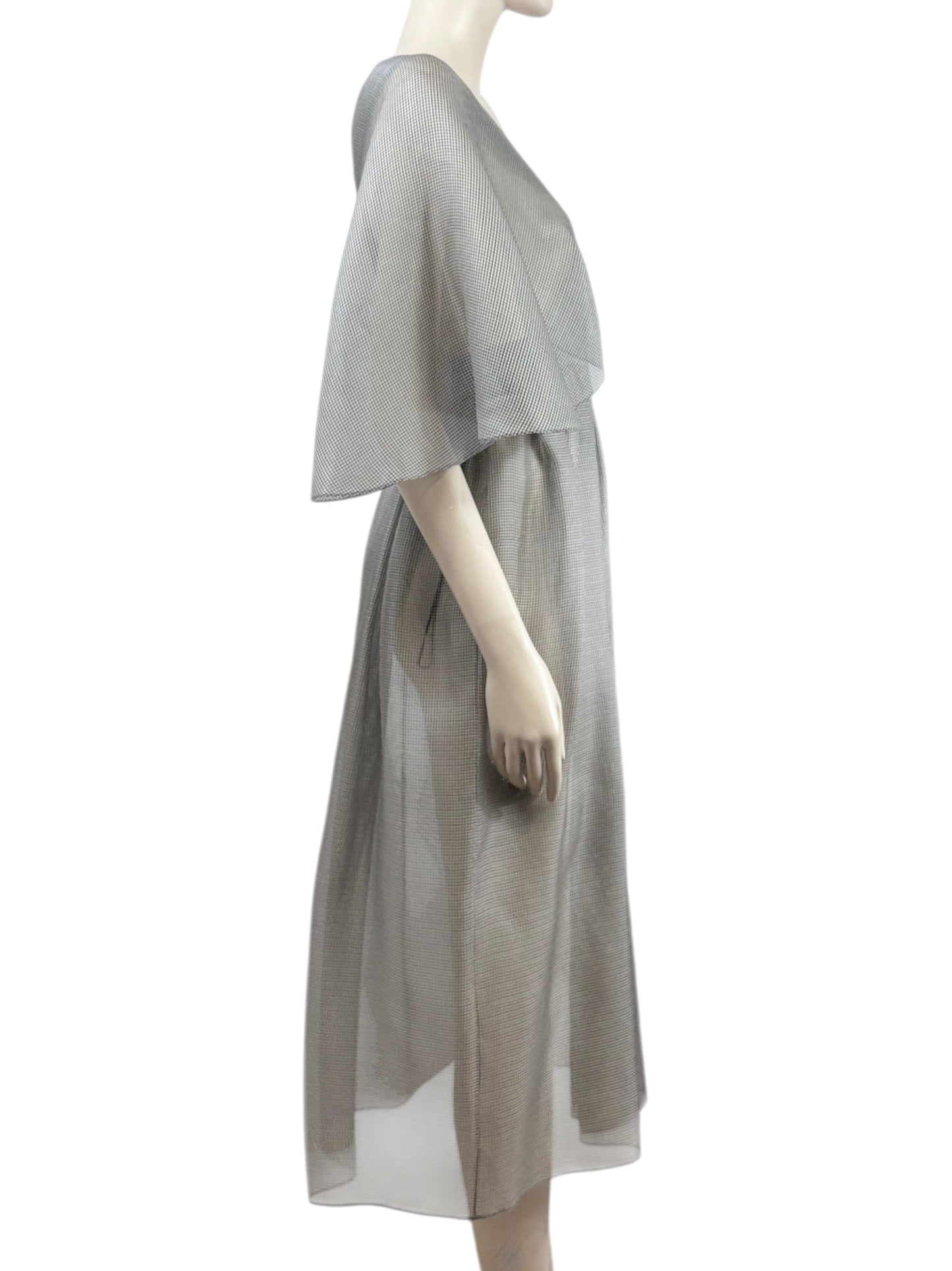 Christian Dior Maria Grazia Chiuri Spring 2021  grey silk dress