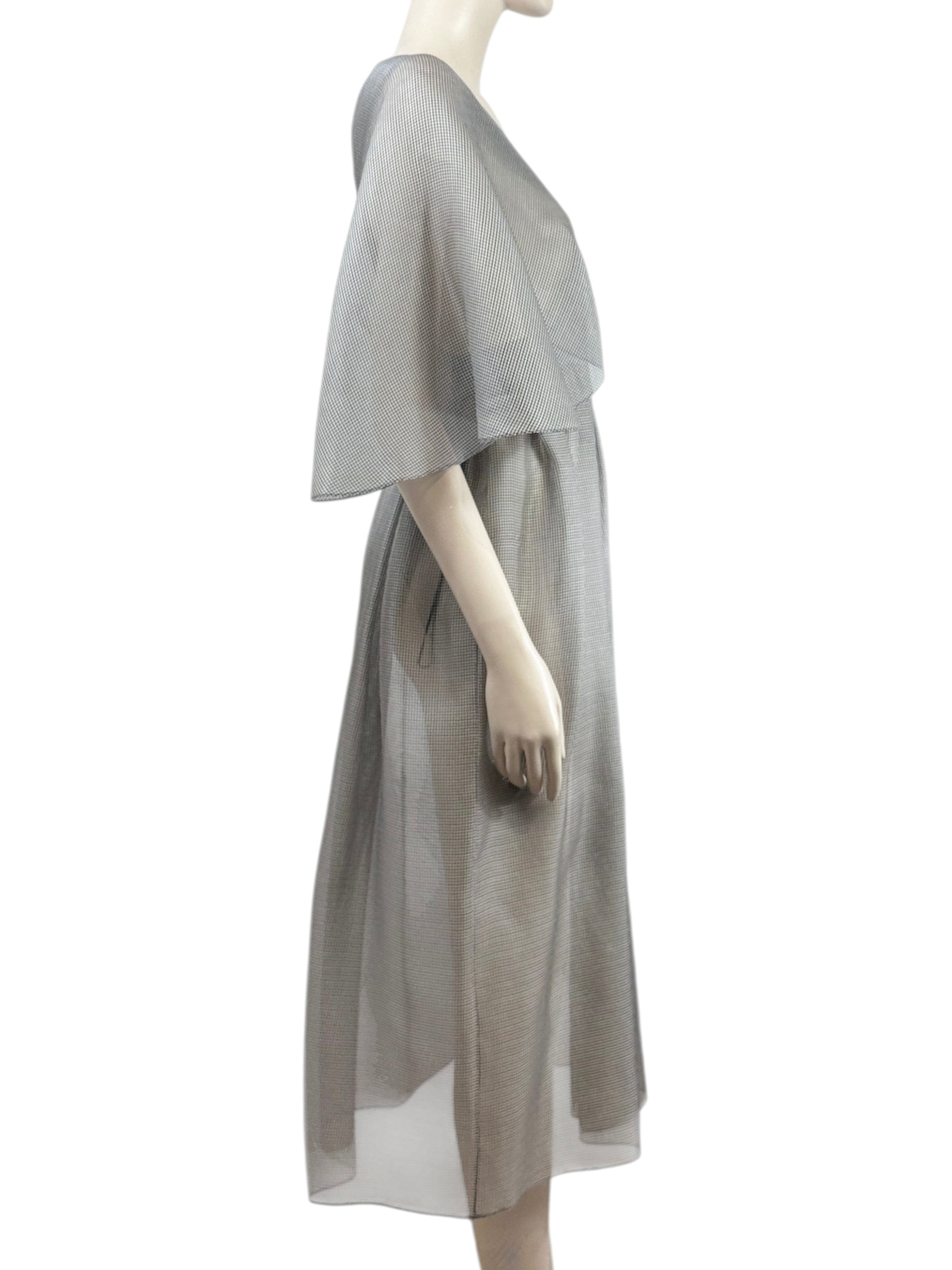 Christian Dior Maria Grazia Chiuri Spring 2021  grey silk dress