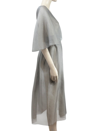 Christian Dior Maria Grazia Chiuri Spring 2021  grey silk dress
