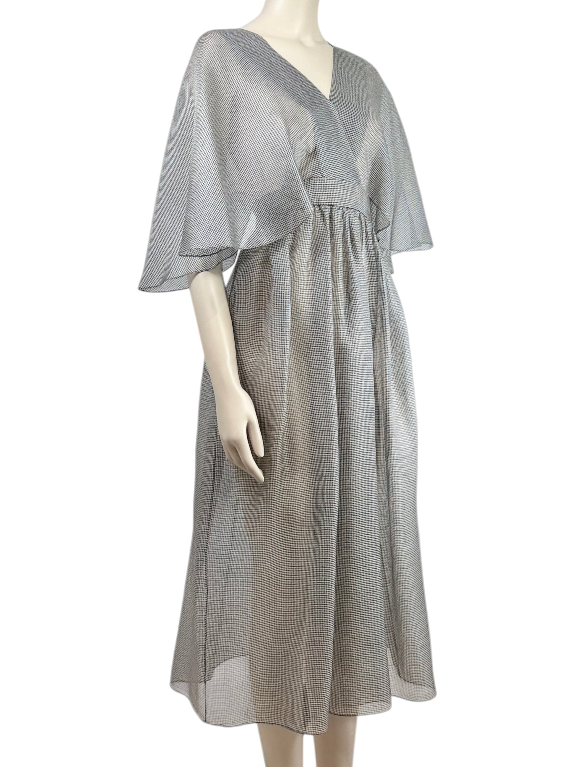 Christian Dior Maria Grazia Chiuri Spring 2021  grey silk dress