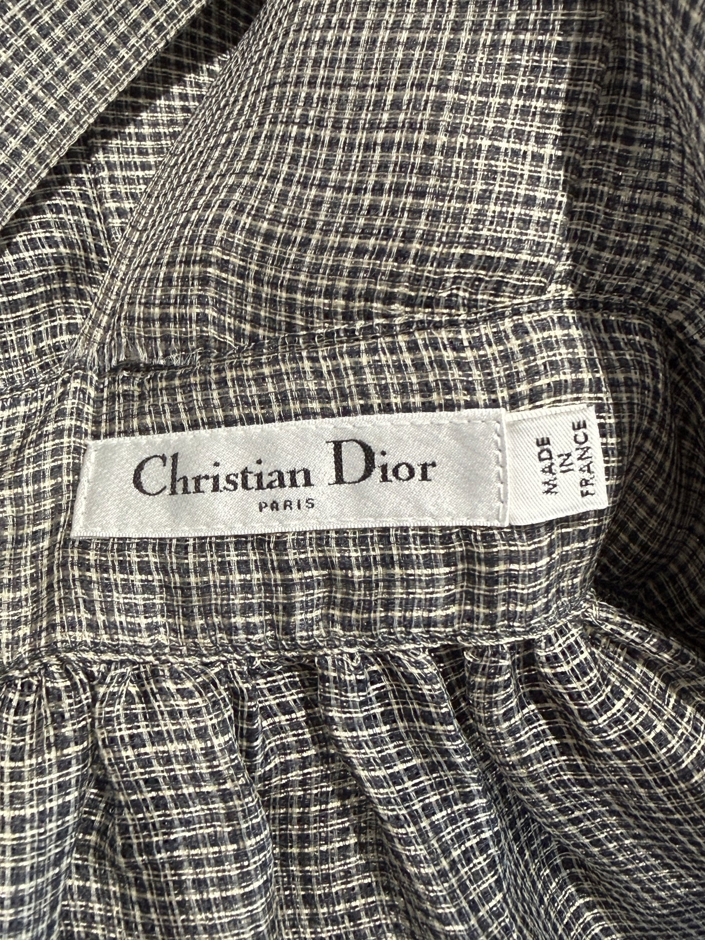 Christian Dior Maria Grazia Chiuri Spring 2021  grey silk dress