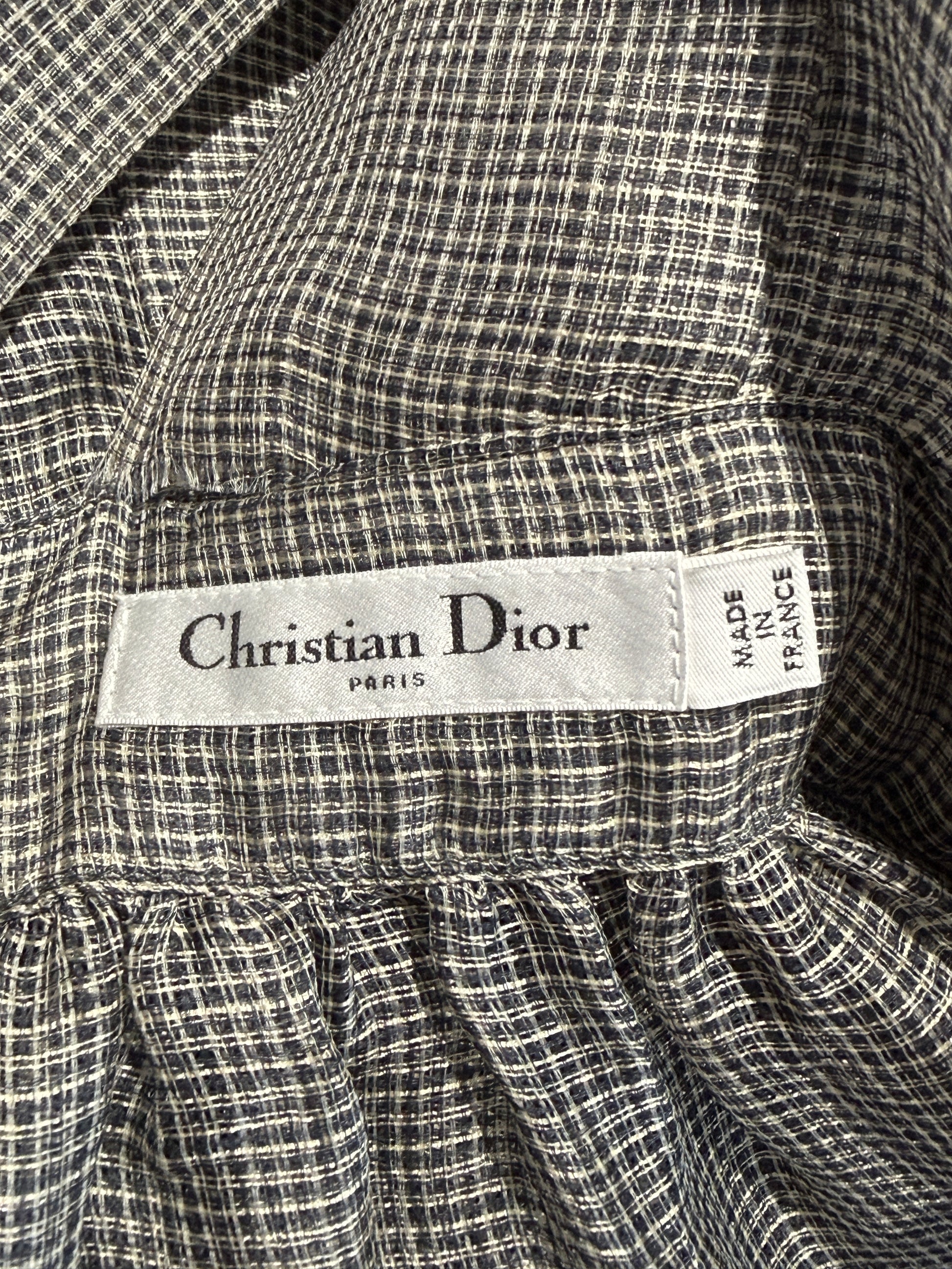 Christian Dior Maria Grazia Chiuri Spring 2021  grey silk dress