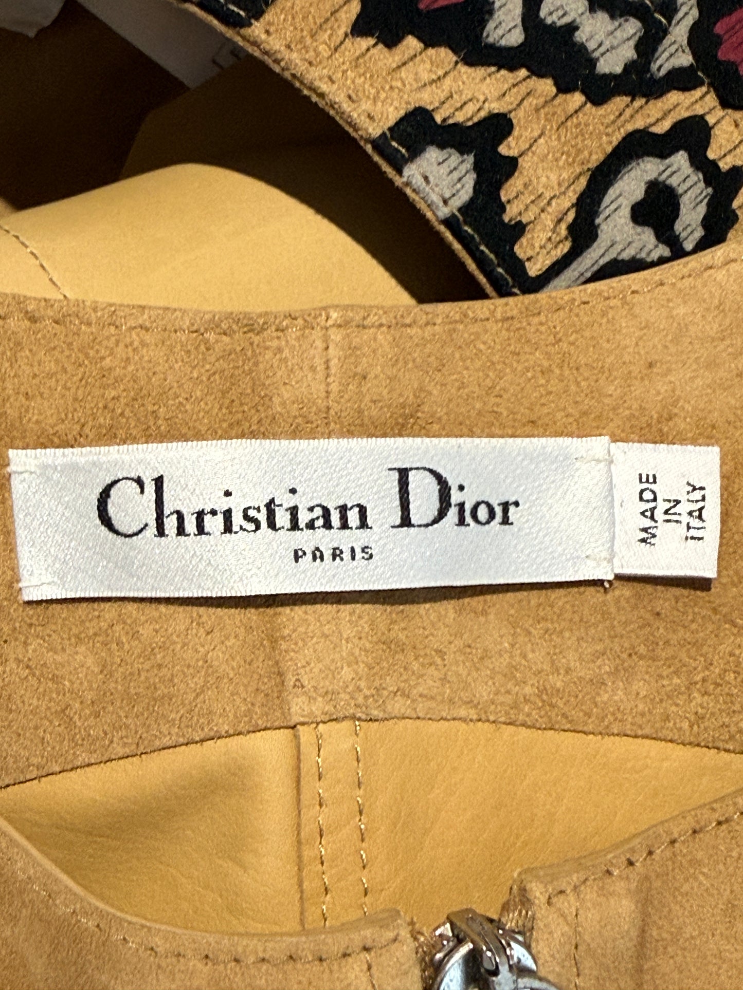 Christian Dior Maria Grazia Chiuri Spring 2021 suede floral leather set