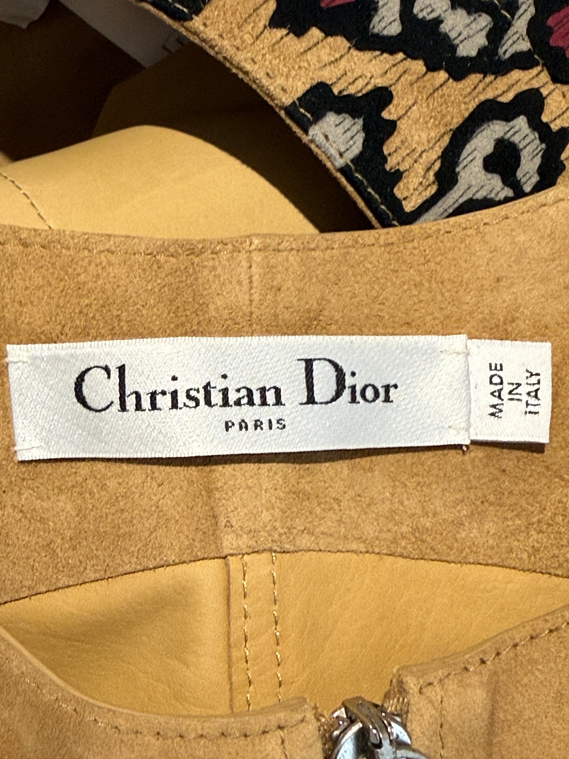 Christian Dior Maria Grazia Chiuri Spring 2021 suede floral leather set