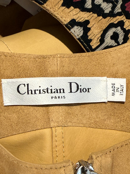Christian Dior Maria Grazia Chiuri Spring 2021 suede floral leather set