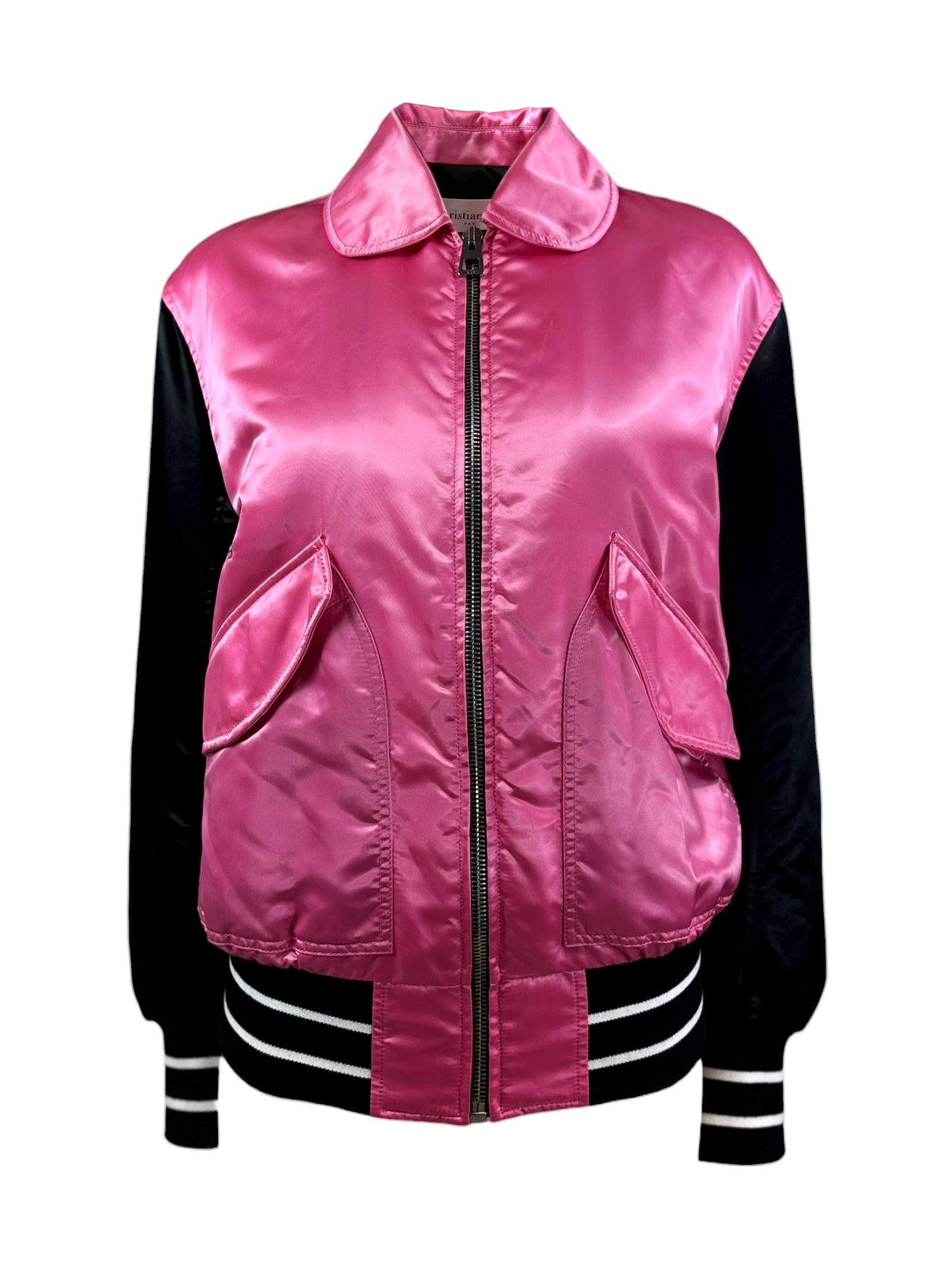 Christian Dior Maria Grazia Chiuri Spring 2022 Look 39 black pink bombers