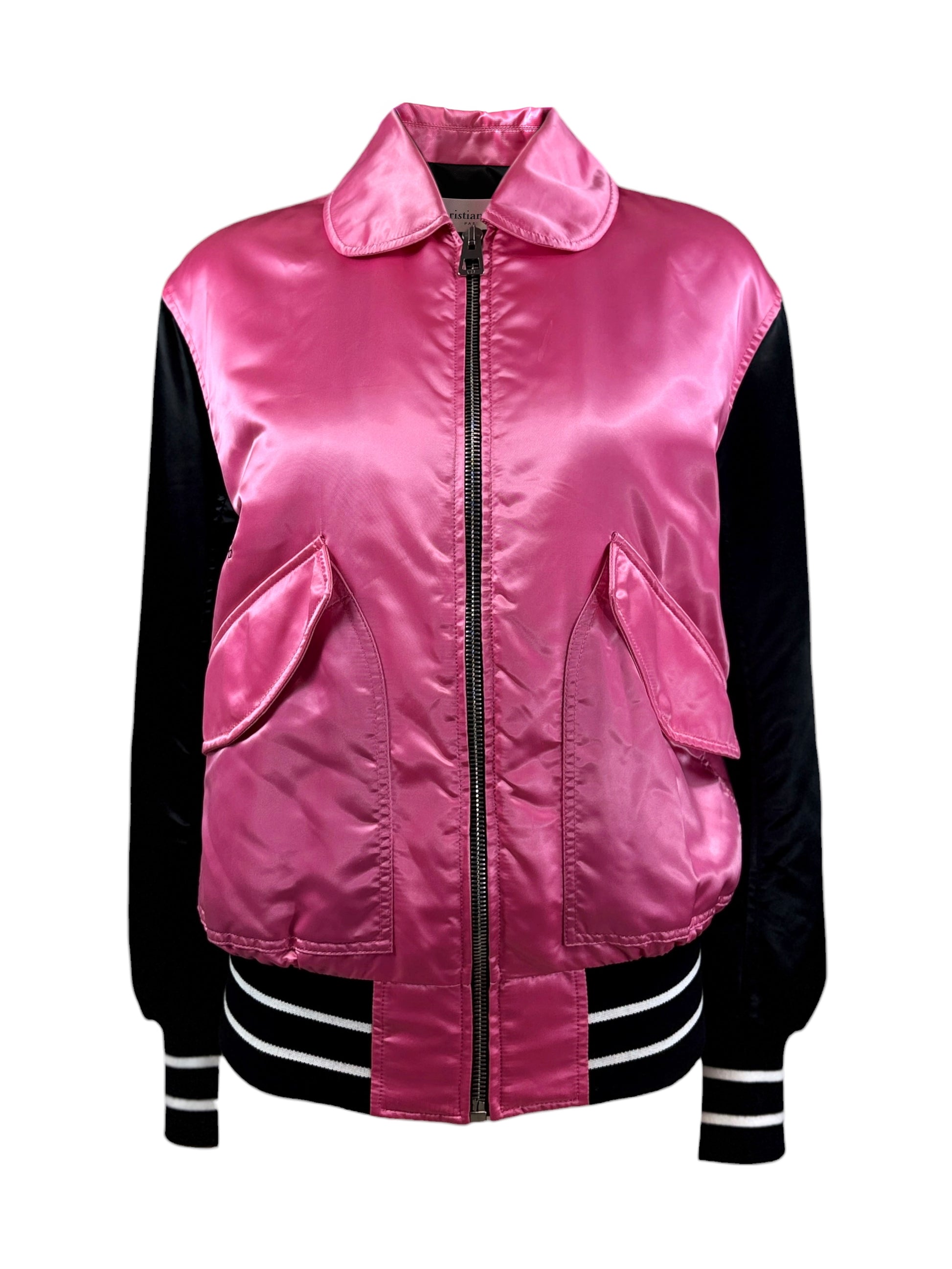 Christian Dior Maria Grazia Chiuri Spring 2022 Look 39 black pink bombers