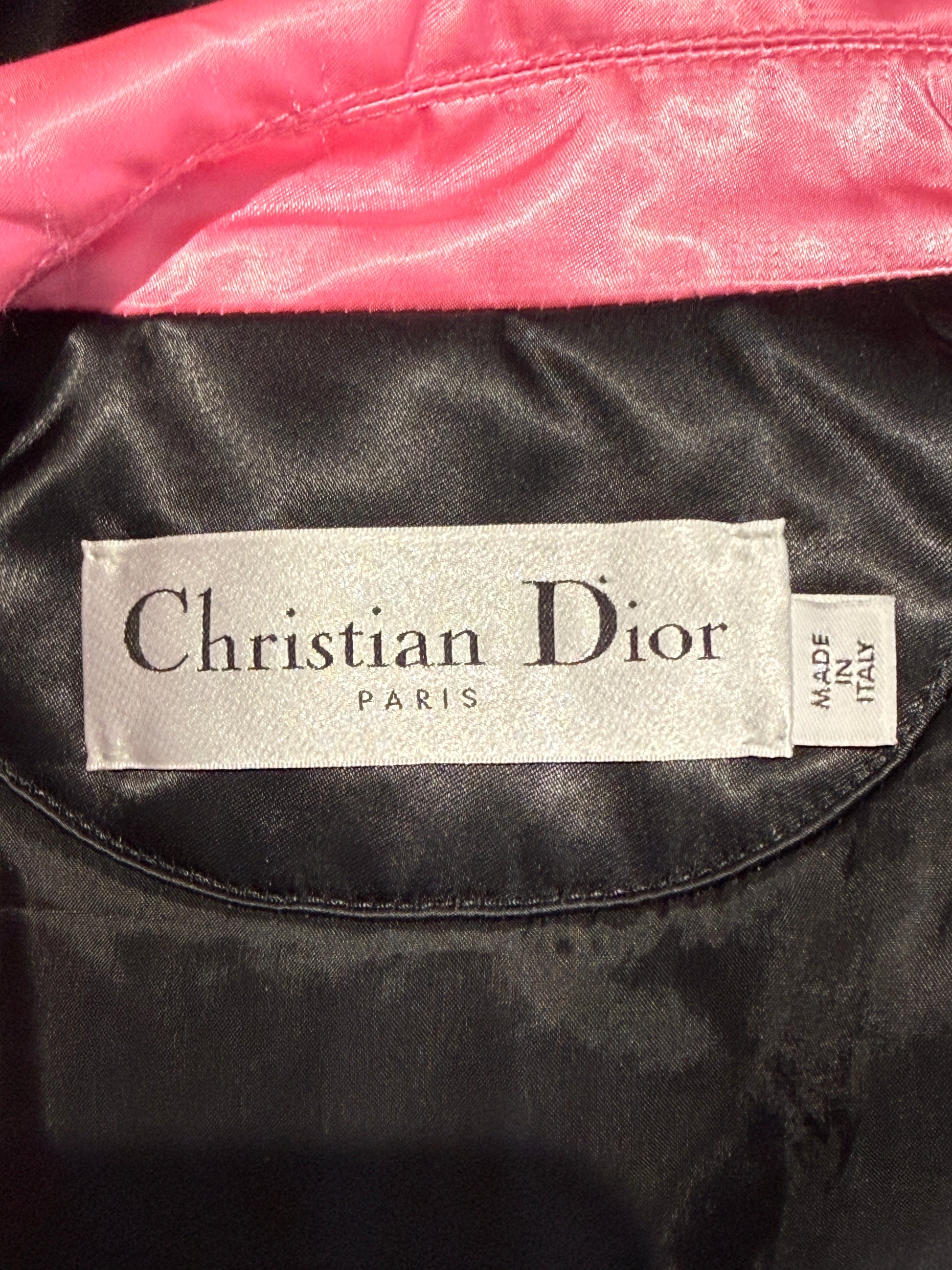 Christian Dior Maria Grazia Chiuri Spring 2022 Look 39 black pink bombers