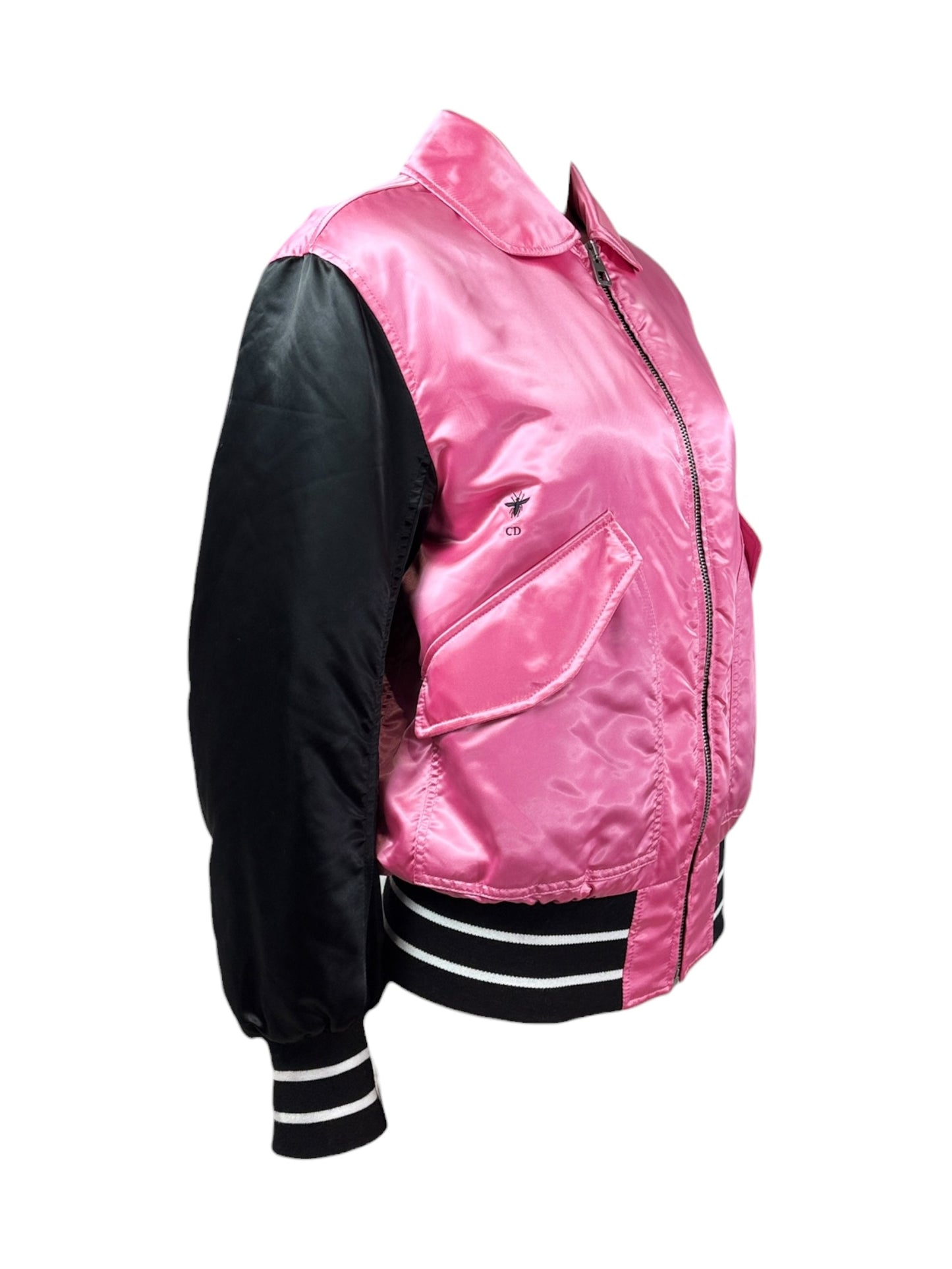 Christian Dior Maria Grazia Chiuri Spring 2022 Look 39 black pink bombers