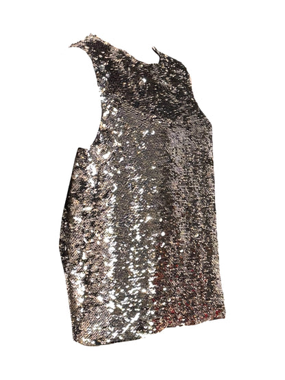 Christian Dior  Raf Simons - Autumn/Winter 2014-2015  - Silver and gold sequined sleeveless top