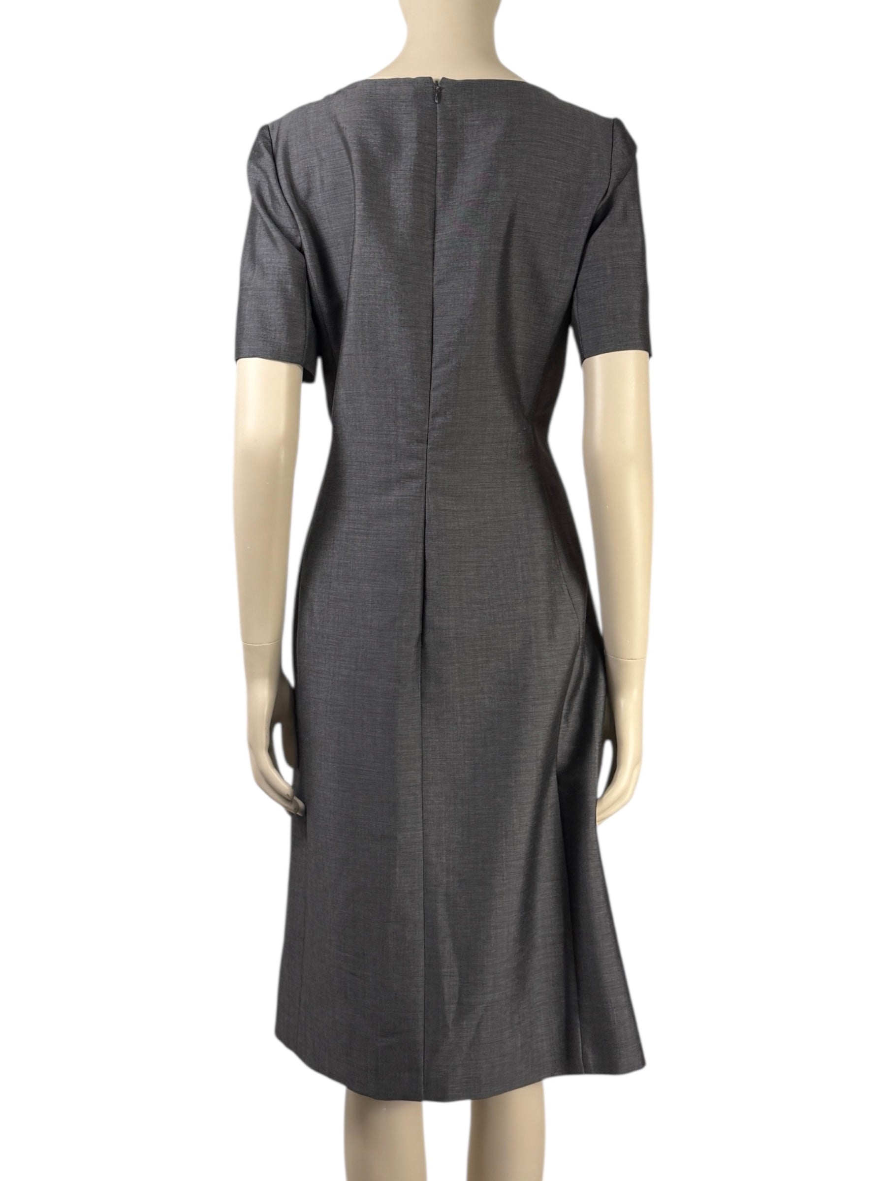 Christian Dior Raf Simons - Spring/Summer 2014  - Anthracite heathered mohair wool dress