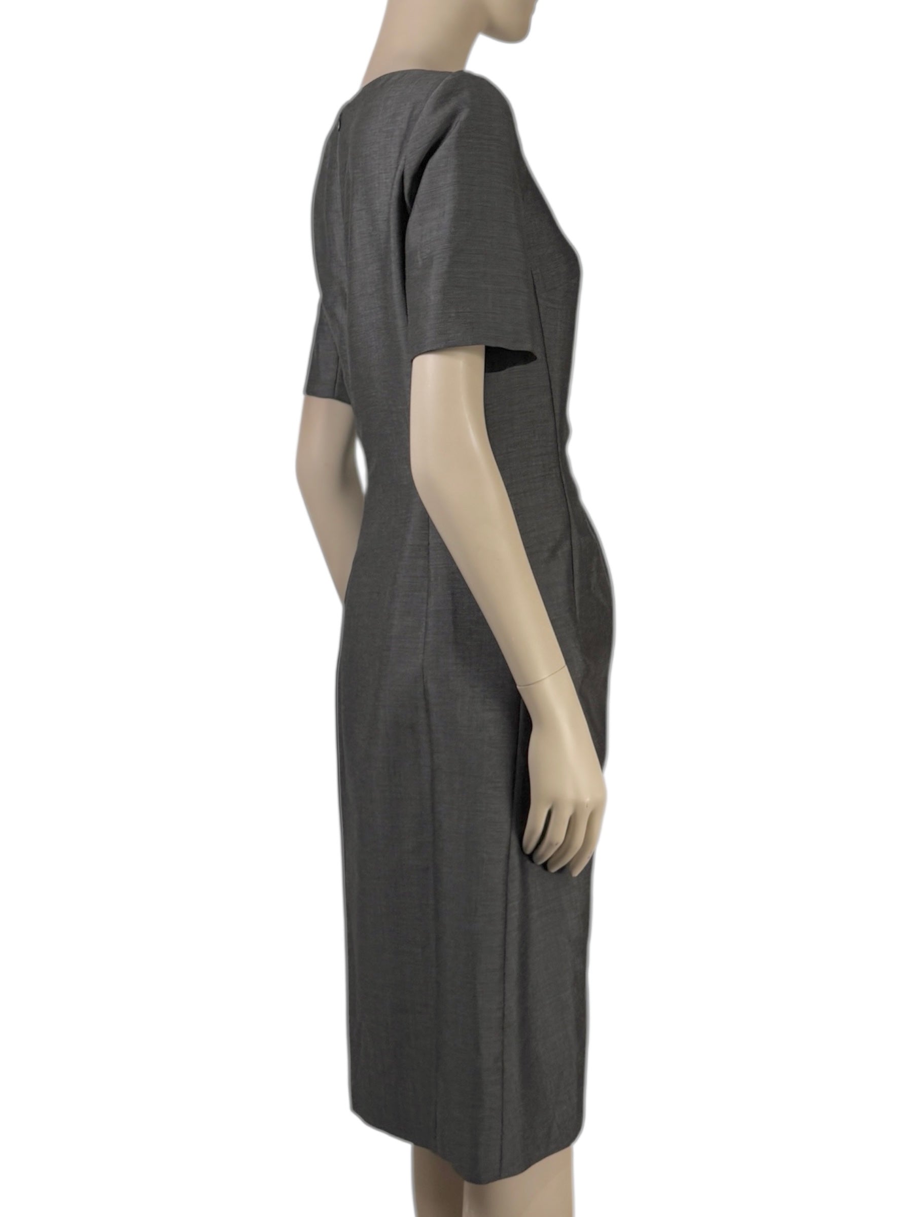 Christian Dior Raf Simons - Spring/Summer 2014  - Anthracite heathered mohair wool dress