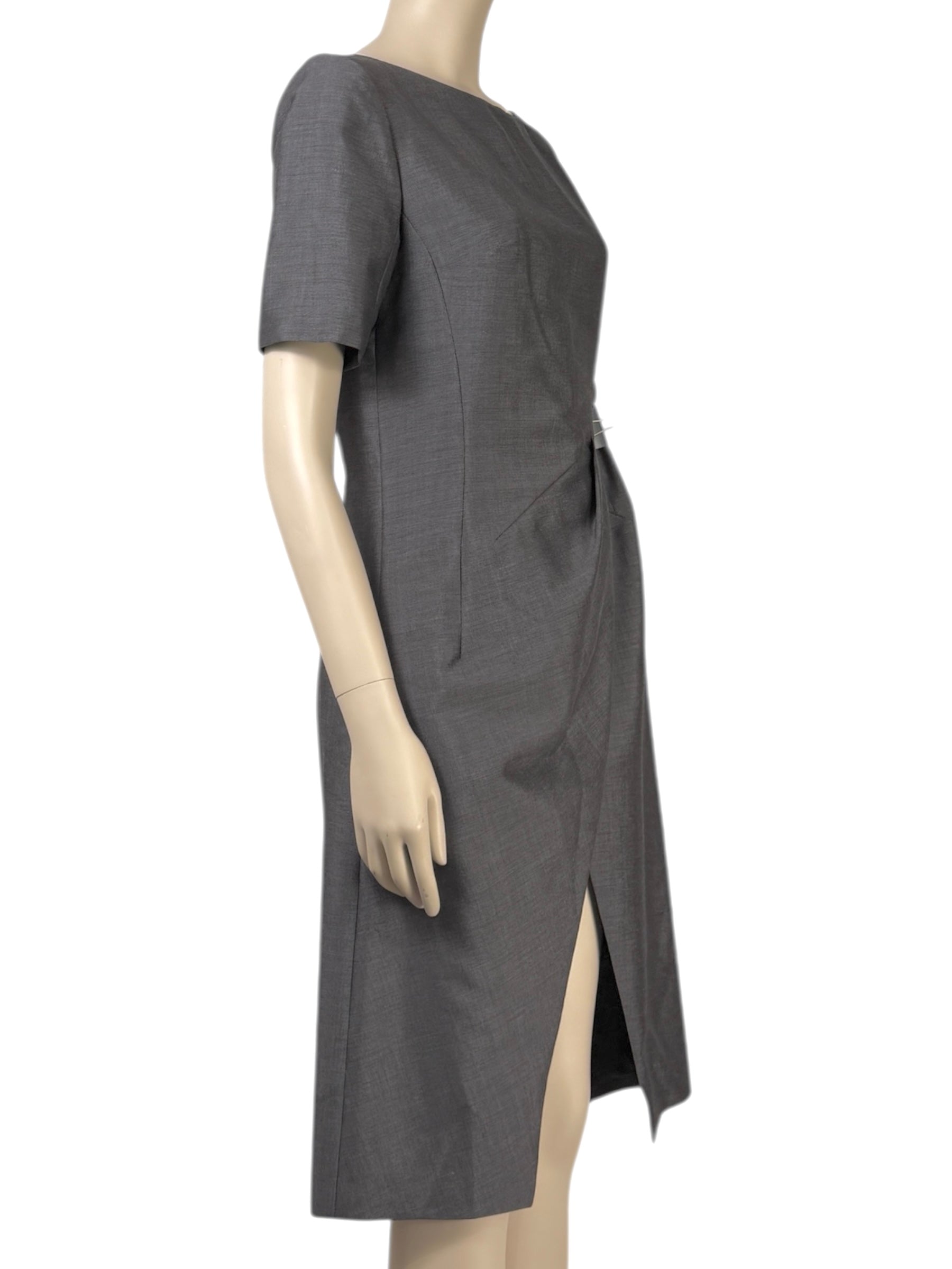 Christian Dior Raf Simons - Spring/Summer 2014  - Anthracite heathered mohair wool dress