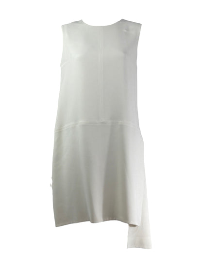 Christian Dior  Raf Simons Autumn/Winter 2015-2016 - Short, asymmetrical, sleeveless dress in ecru crepe