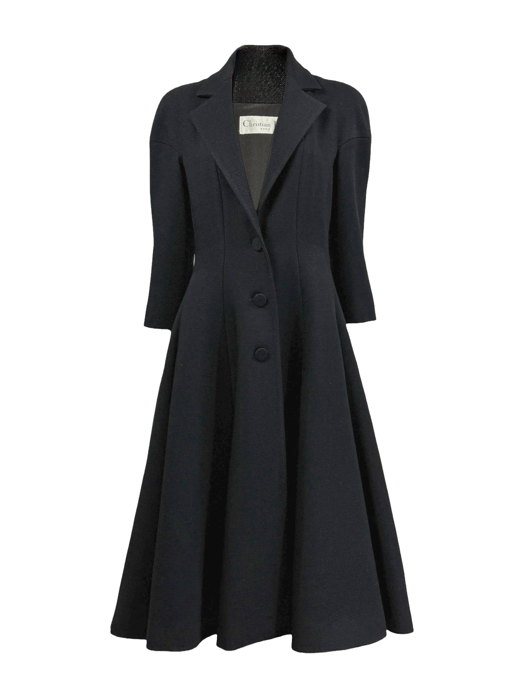 Christian Dior Raf Simons Fall 2013 Look 15 Black coat