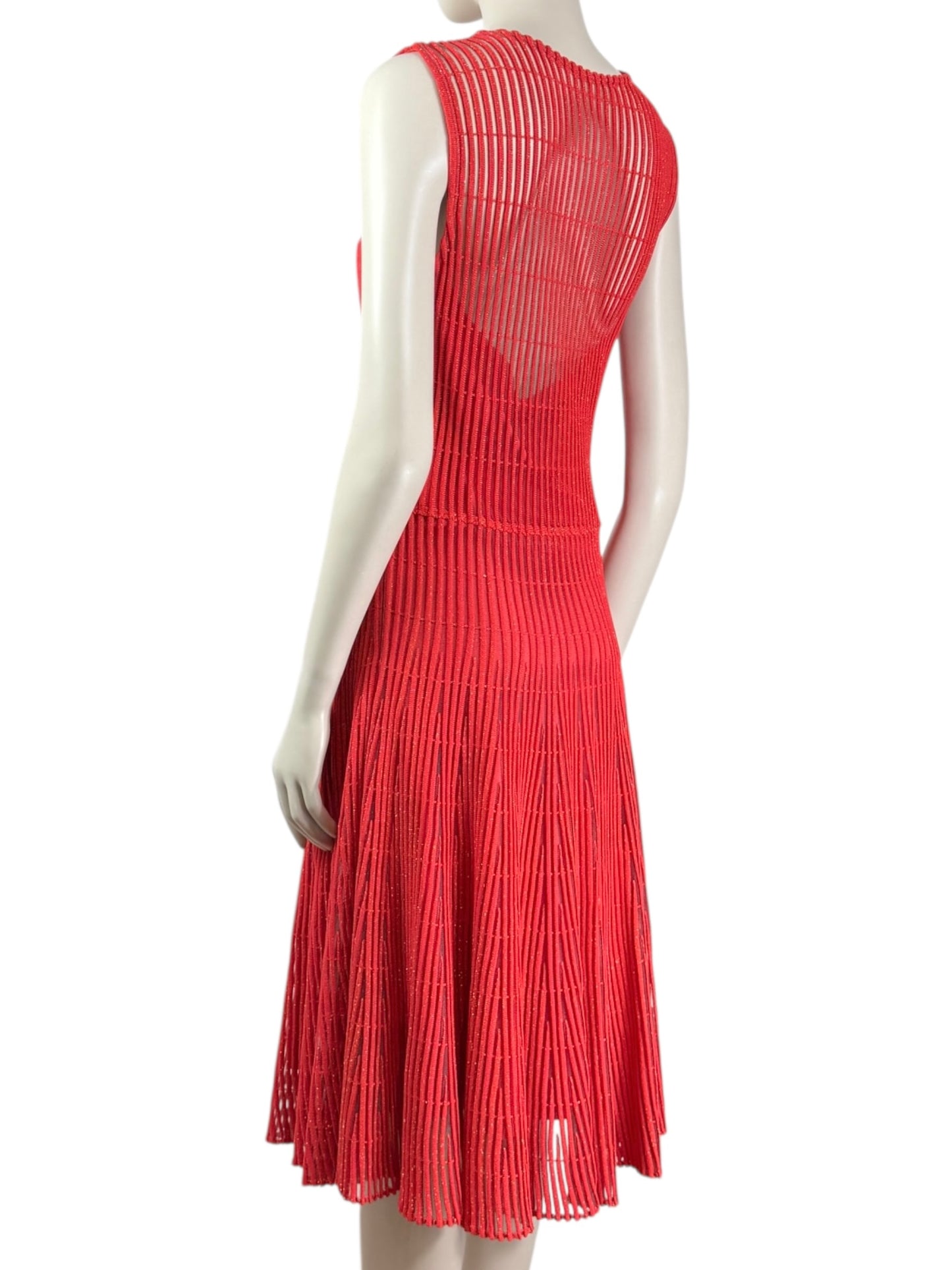Christian Dior Raf Simons Fall 2014 red knitted dress