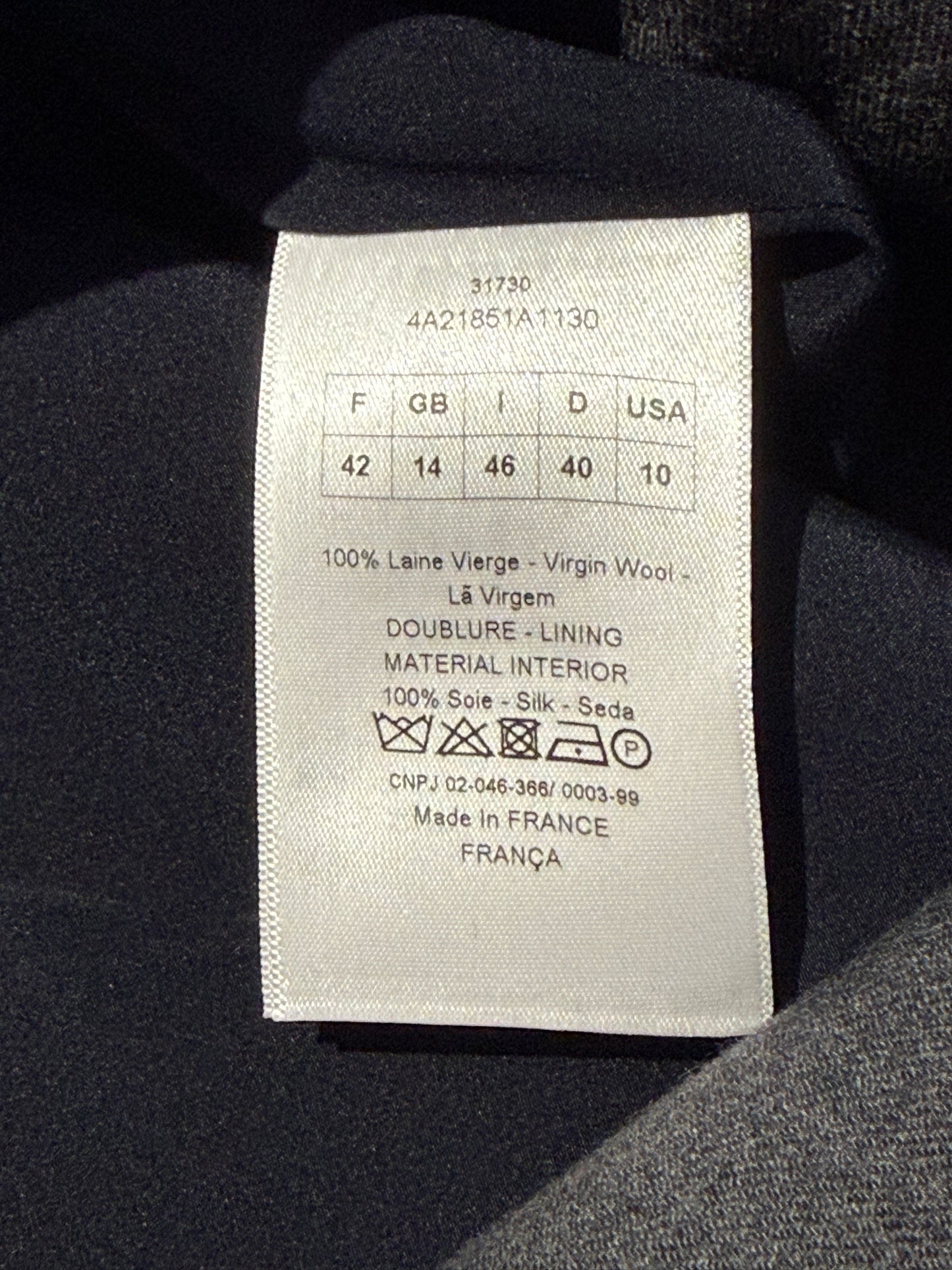Christian Dior Raf Simons Prefall 2014 wool coat