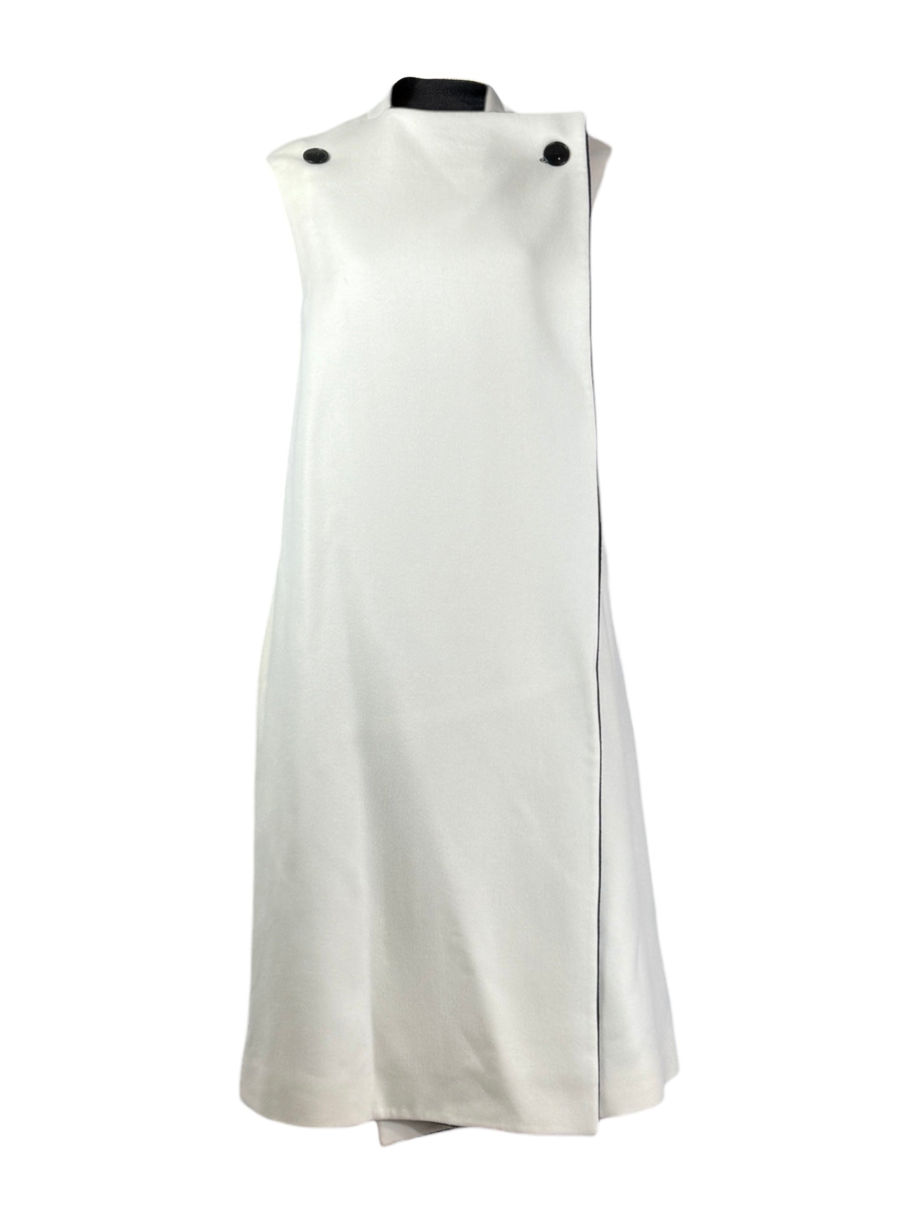Christian Dior Raf Simons Resort 2015 black white cashmere coat