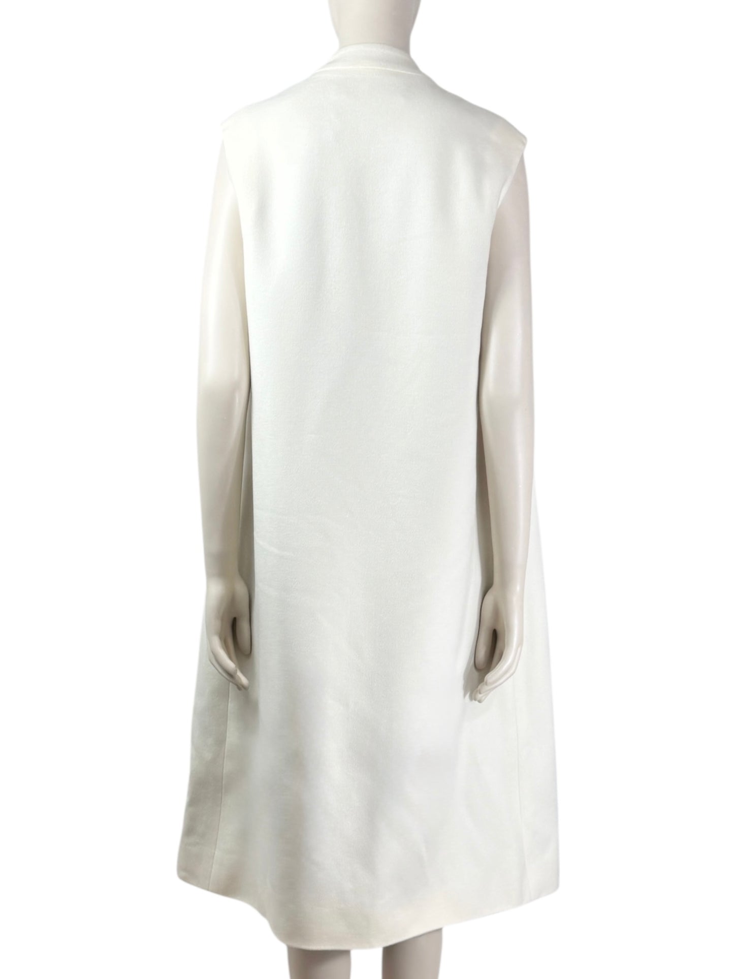 Christian Dior Raf Simons Resort 2015 black white cashmere coat