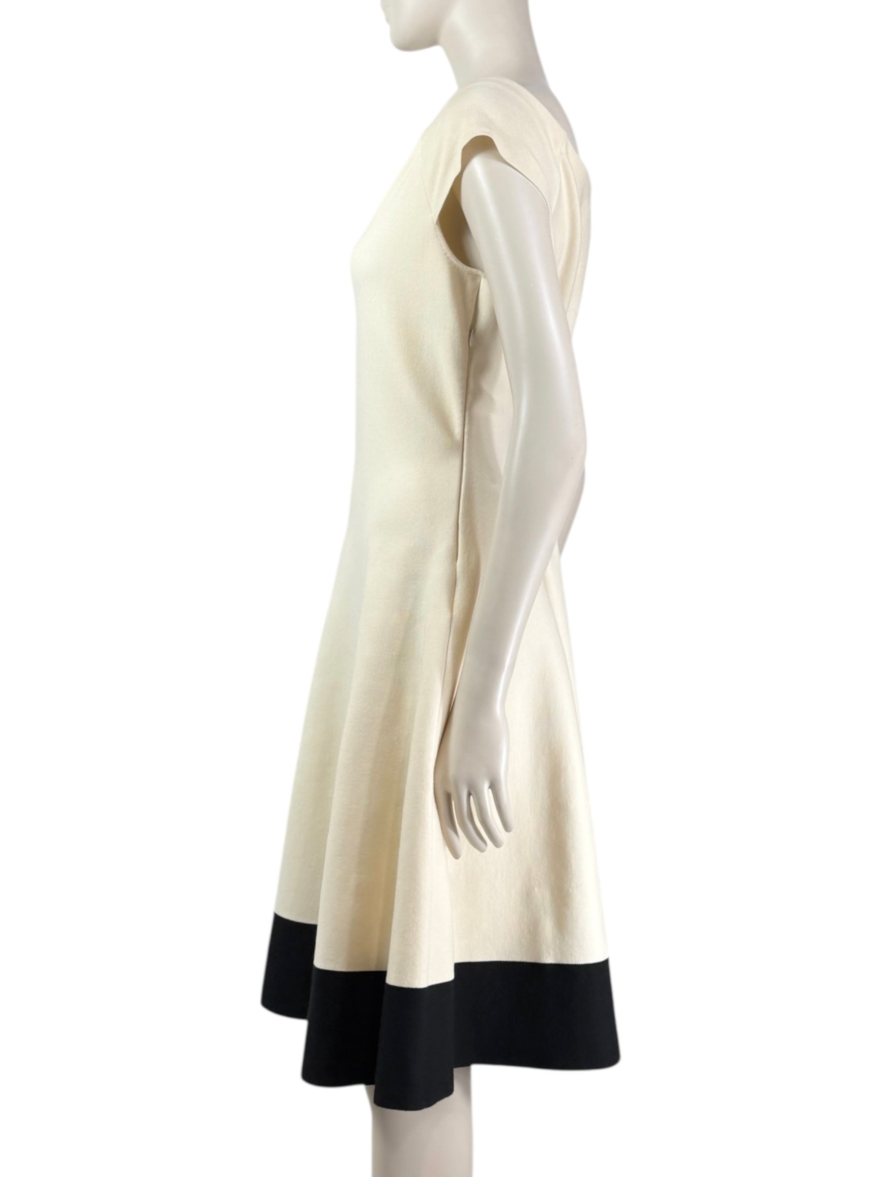 Christian Dior Raf Simons Resort 2016 beige black dress