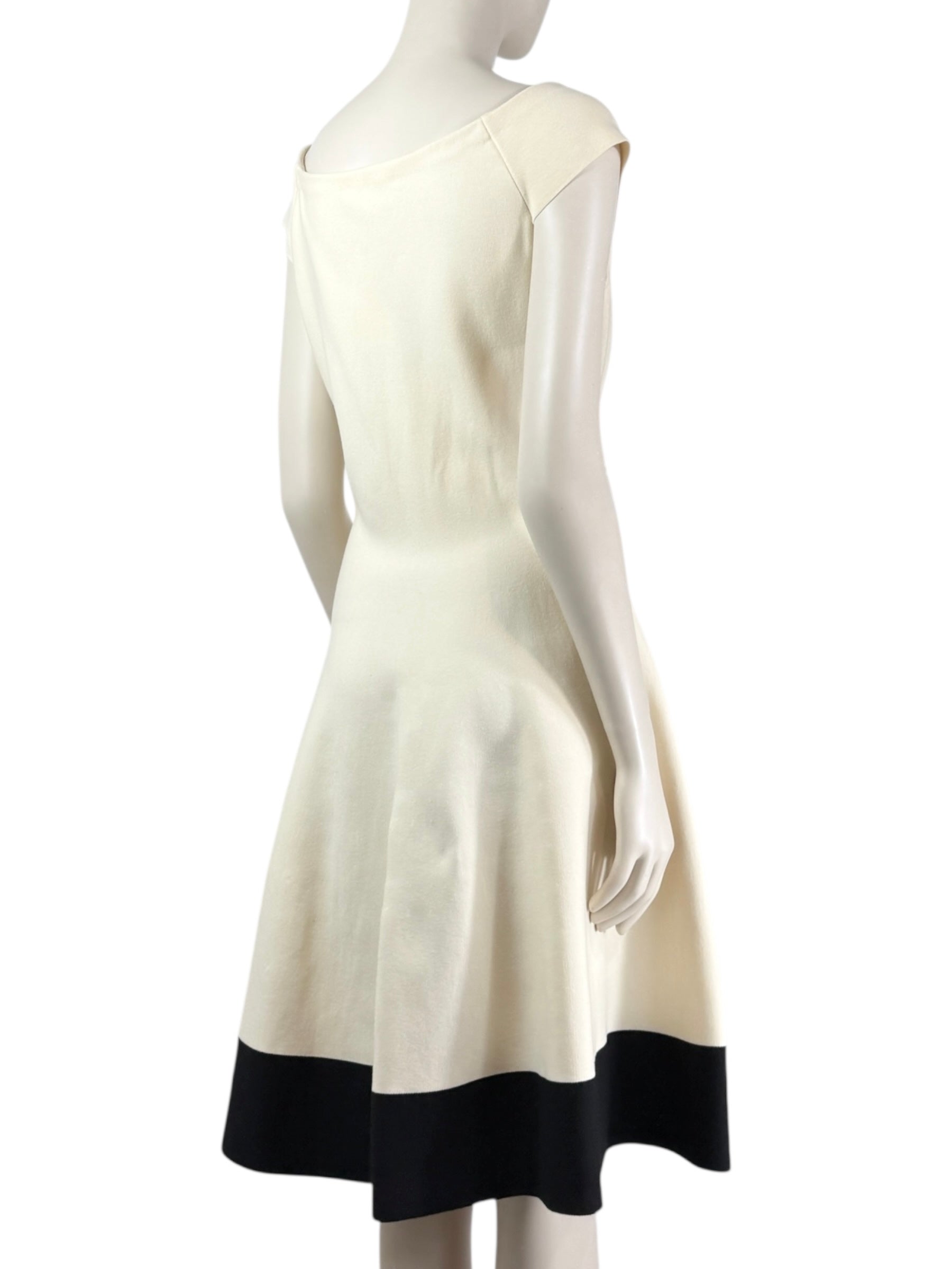 Christian Dior Raf Simons Resort 2016 beige black dress