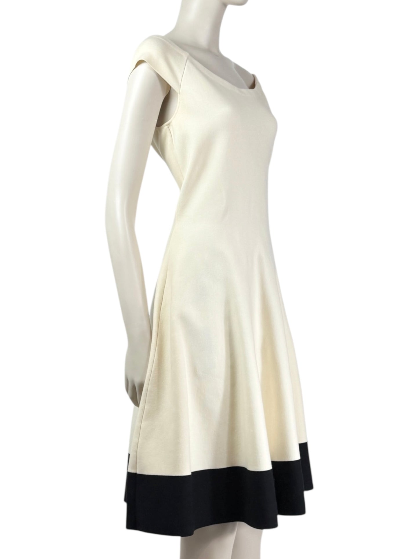 Christian Dior Raf Simons Resort 2016 beige black dress