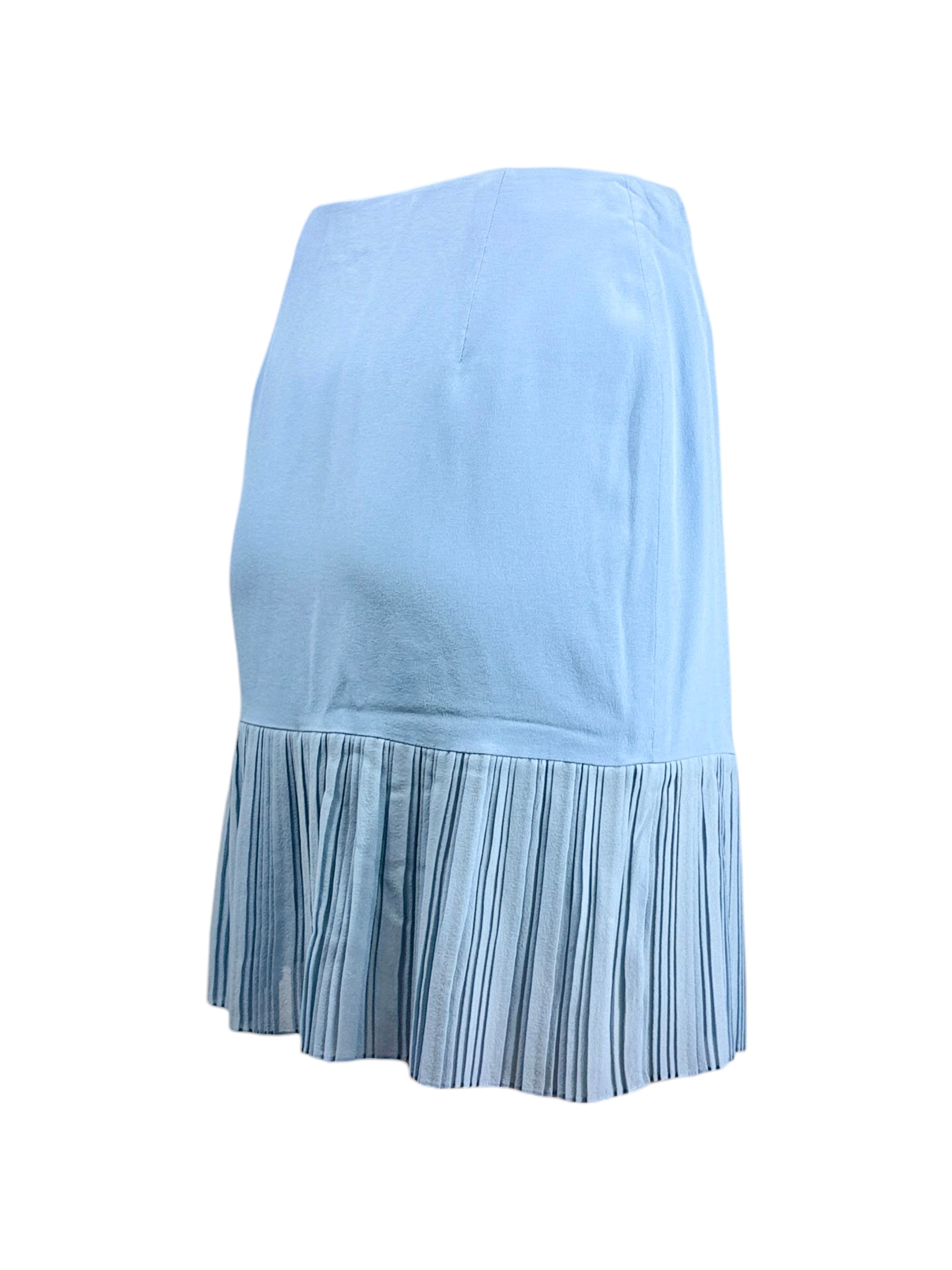 Christian Dior Raf Simons Spring 2014 crepe pleated silk skirt