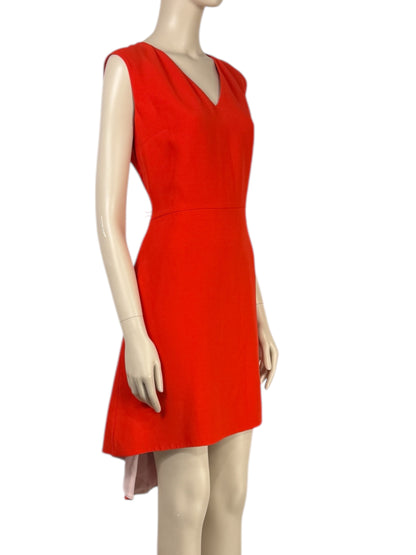 Christian Dior Raf Simons ready to wear Autumn winter 2015 2016 red silk crep dress 10