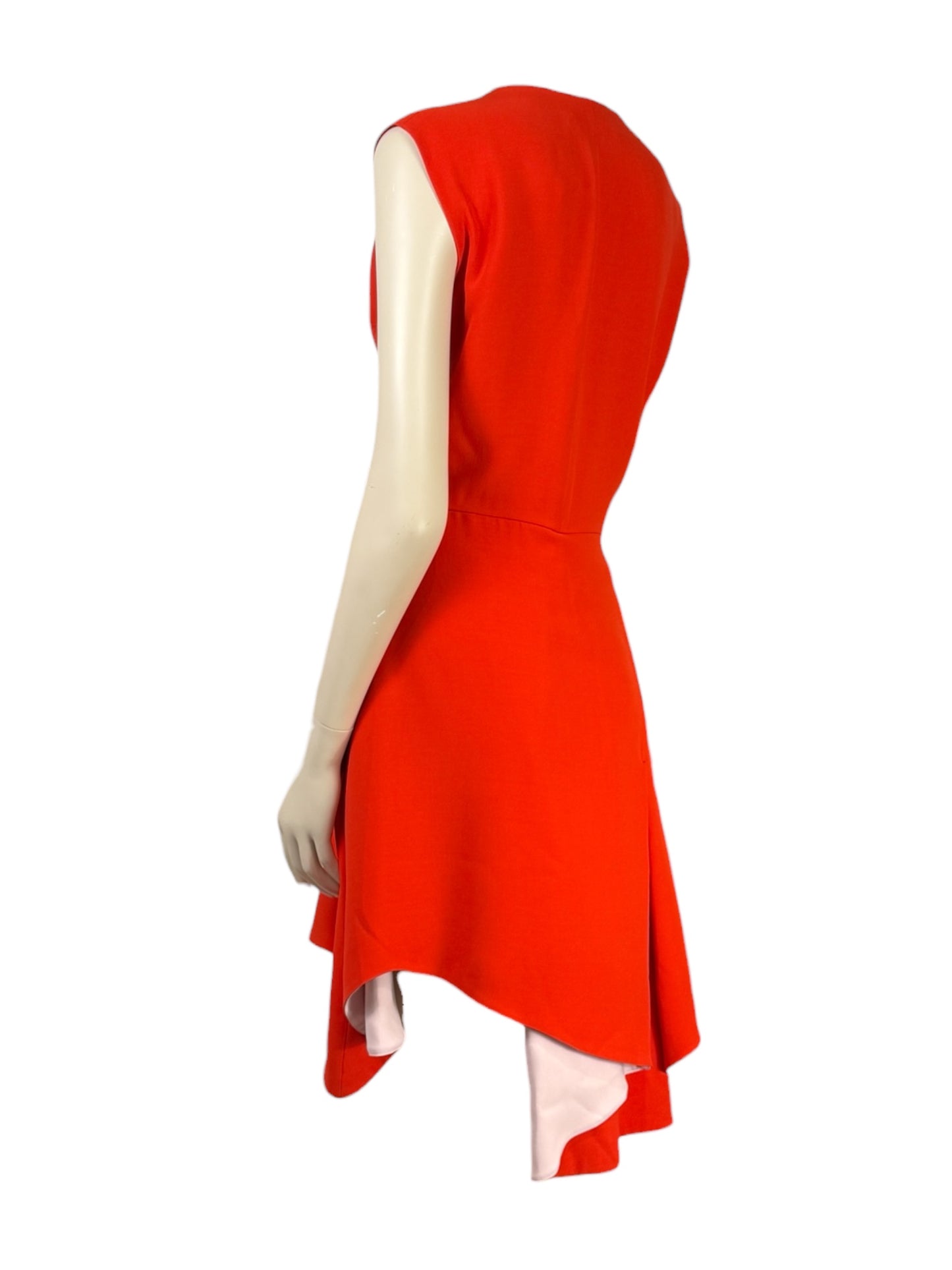 Christian Dior Raf Simons ready to wear Autumn winter 2015 2016 red silk crep dress 5