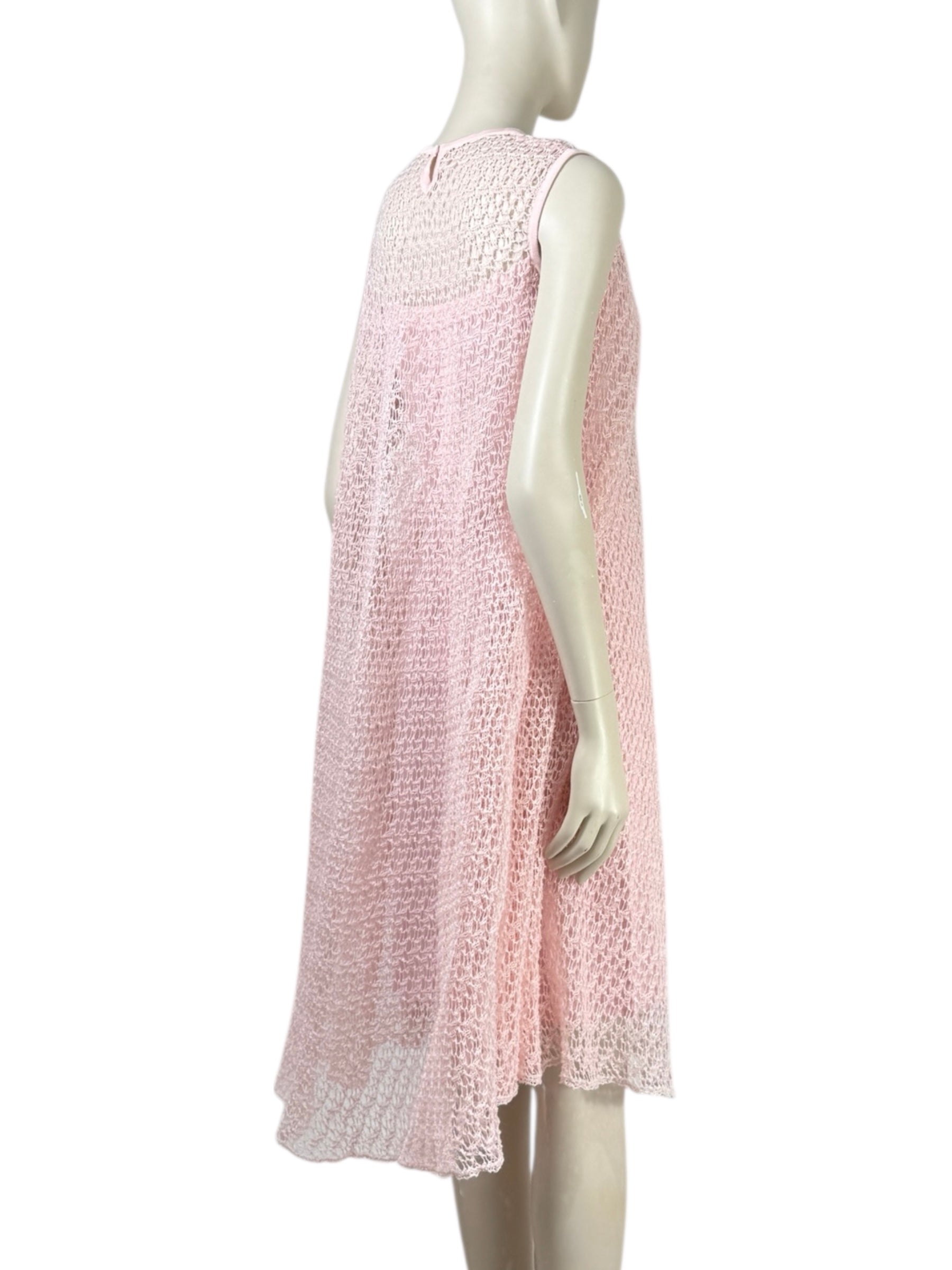 Christian Dior X Raf Simons - Spring/Summer 2014 - Sleeveless pink knit dress