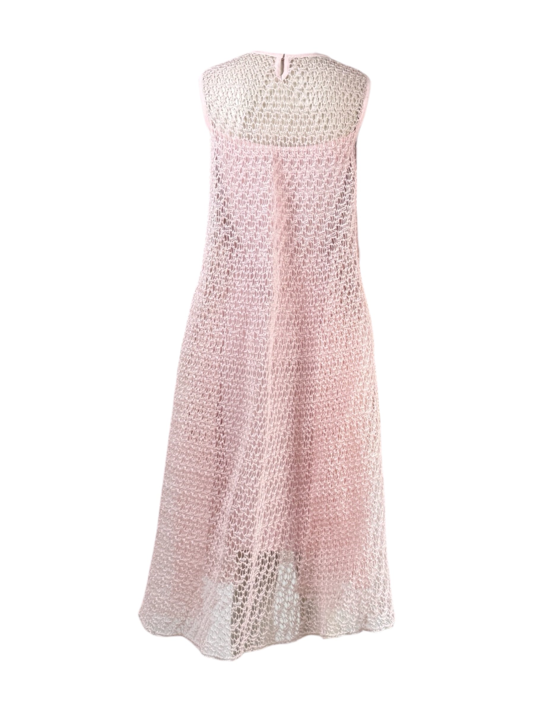 Christian Dior X Raf Simons - Spring/Summer 2014 - Sleeveless pink knit dress